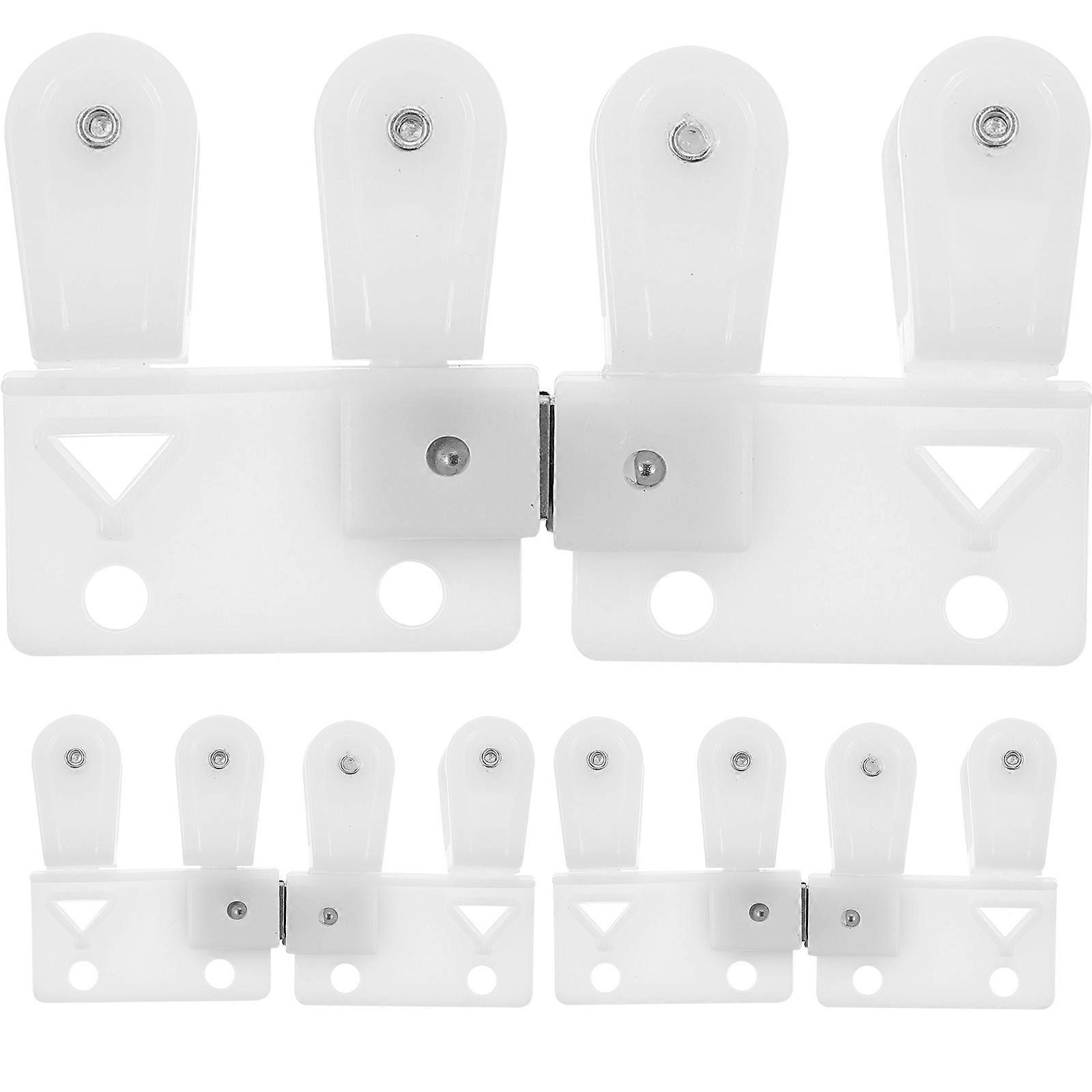 Curtain Rail Pulley Curtain Track Sliders Smooth Sliding Home Use 4.5X4X1.2CM 5 Pairs