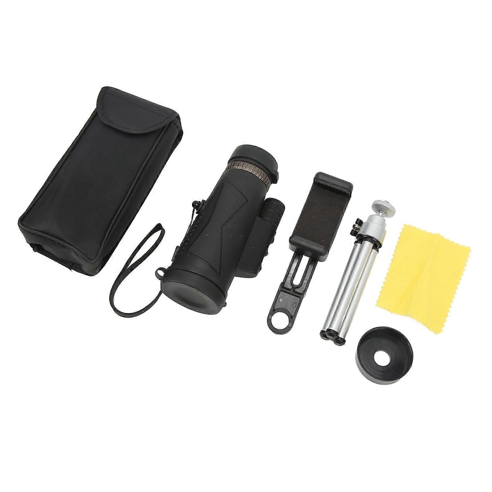 12x 50mm Monocular Telescop High Definition Low Night Vision With Phone Adapter Tripod Hand Strap Monocular Goggles