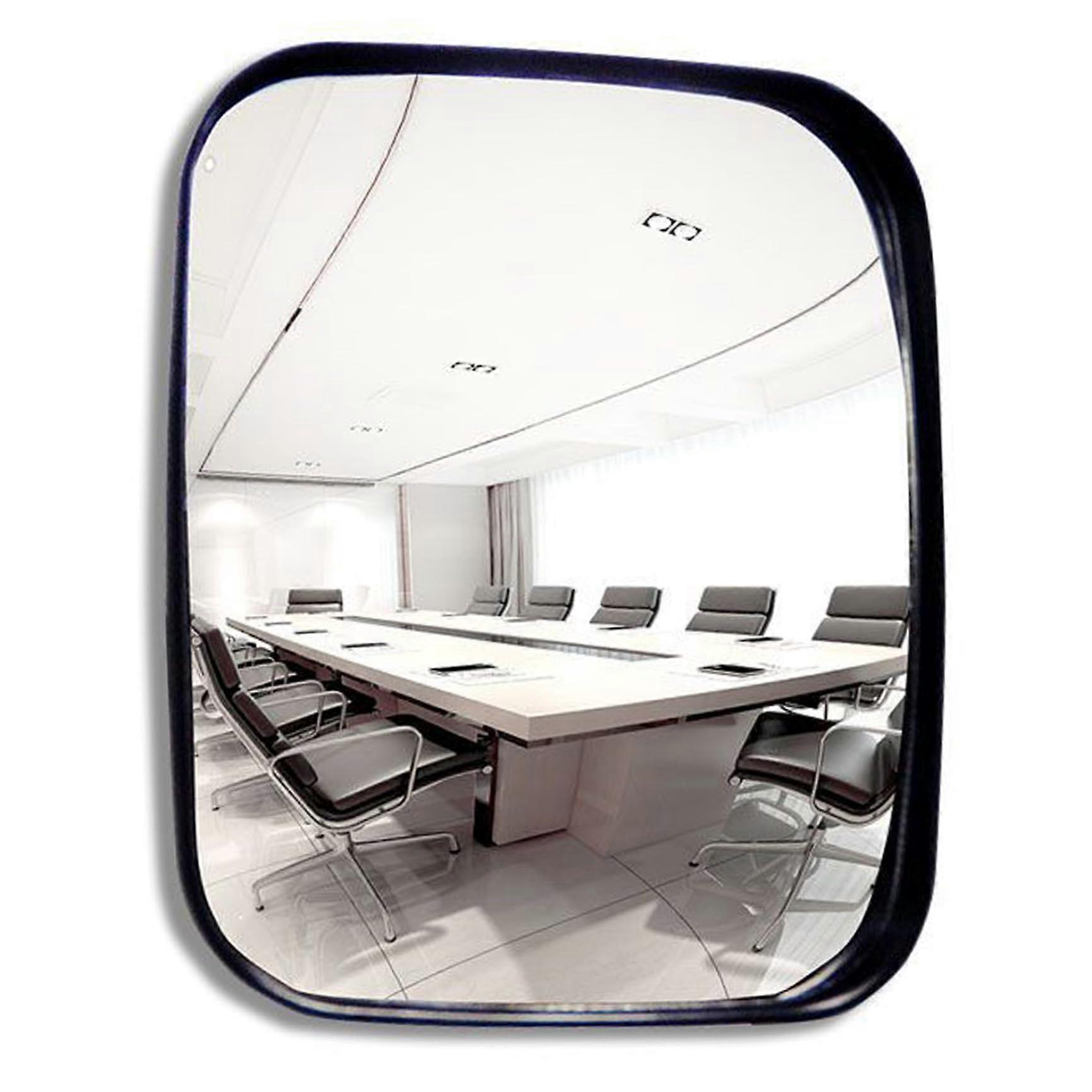 Convex Mirror Wide Angle Blind Spot Mirror 6.3 x 7.5 Inch Adjustable Acrylic Safety Mirror with PP Frame for Garage Office Driveway