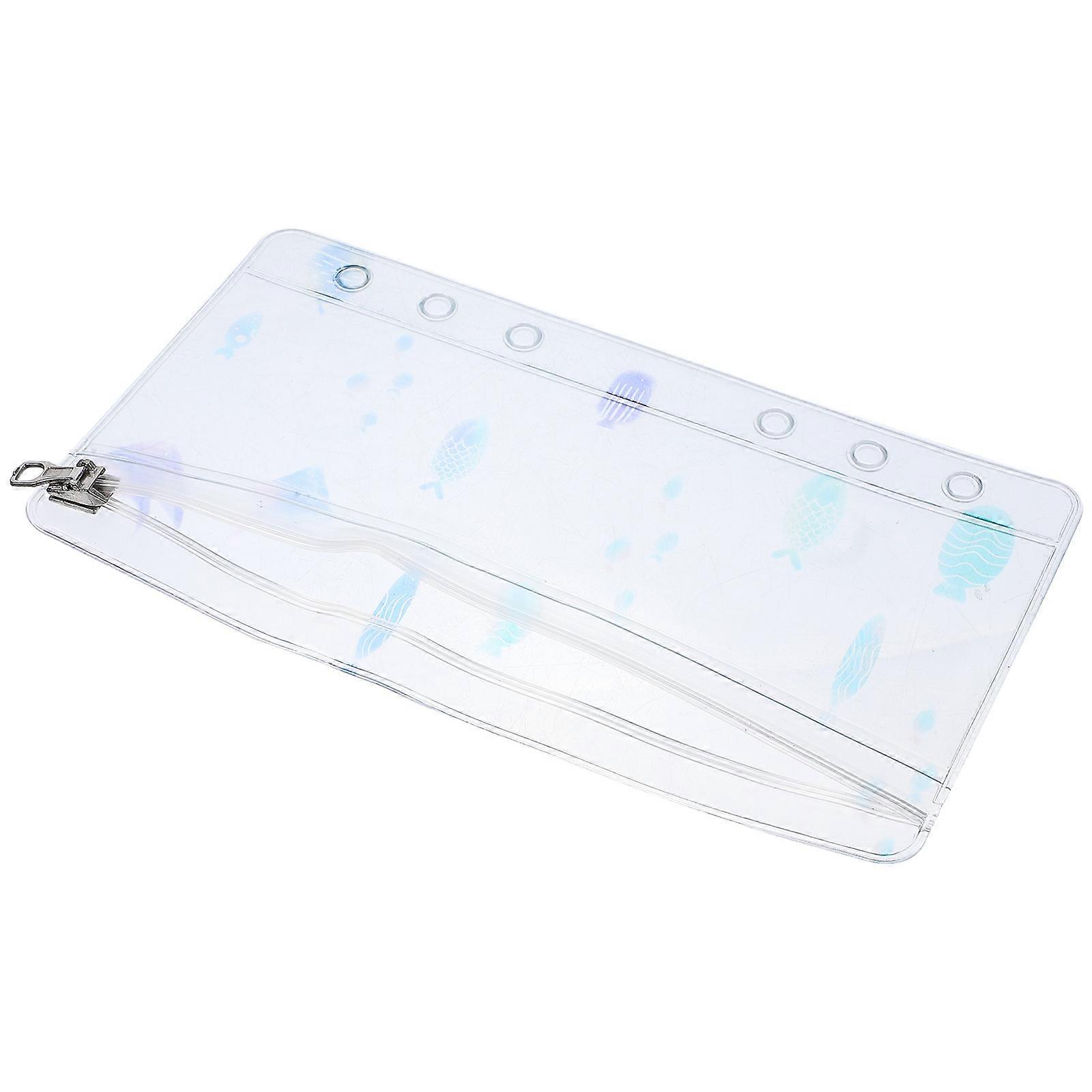 PVC Zipper Pocket Notebook Refill For Young Kids Organizational Training In Practical White Color 1Set
