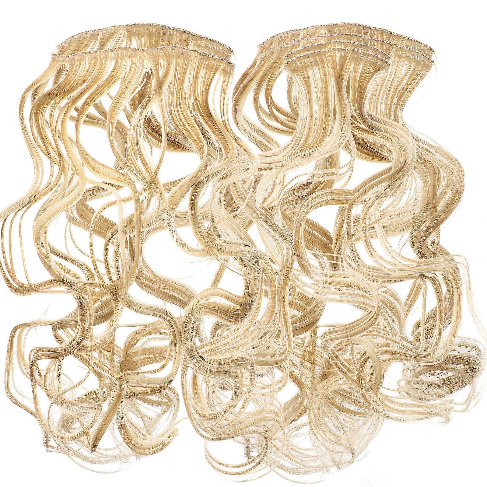 Light Brown Clip In Hair Extensions for Women Real High Temperature Silk Soft Comfortable Fits Various Occasions 6pcs