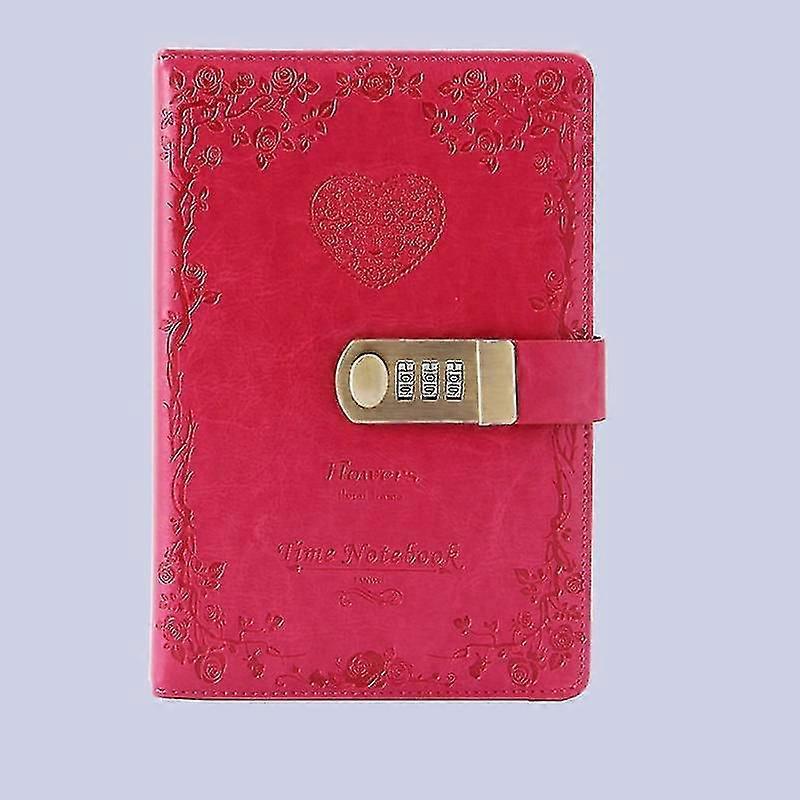 A5 Lockable Diary with Vintage Design - Password Protected Notebook for Personal Notes