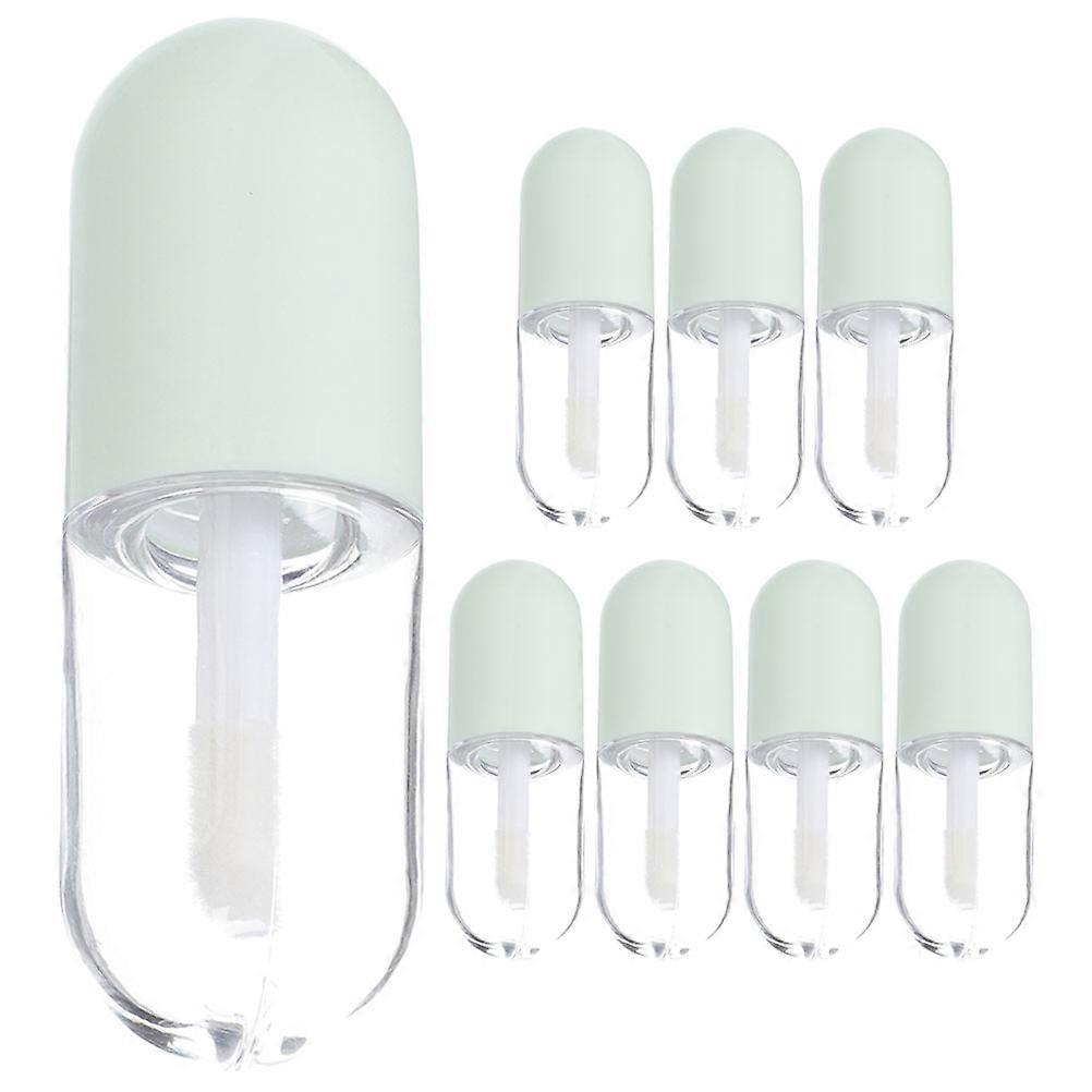 DIY Lip Glaze Container Empty Lipgloss Tubes Capsule Shape Plastic Lip Gloss Tubes For Travel Daily Use 8Pcs