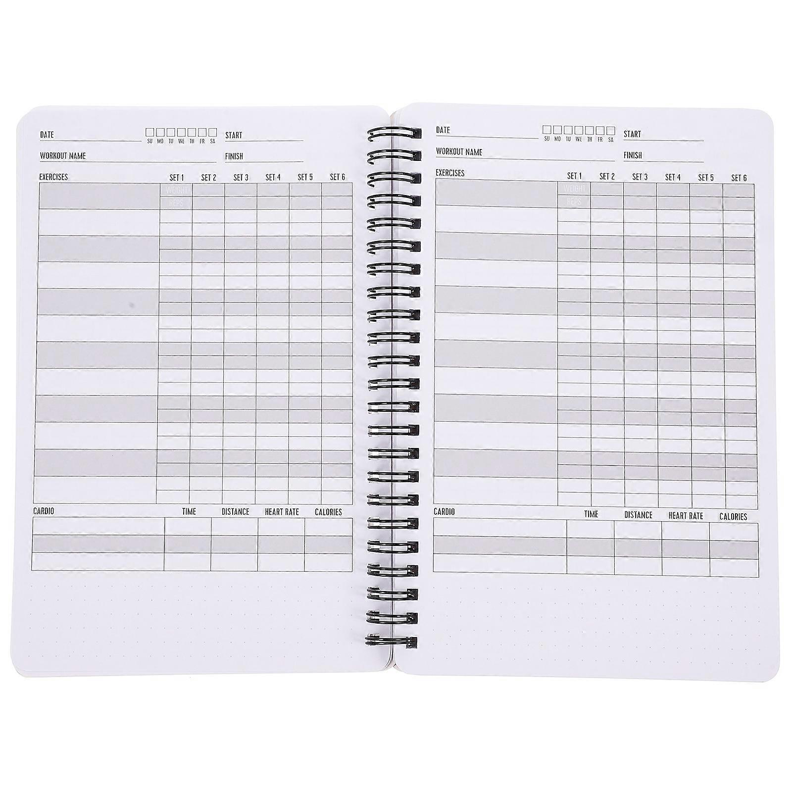Fitness Exercise Notebook for Women, Analyze Weekly Results, Convenient A5 Daily Planner
