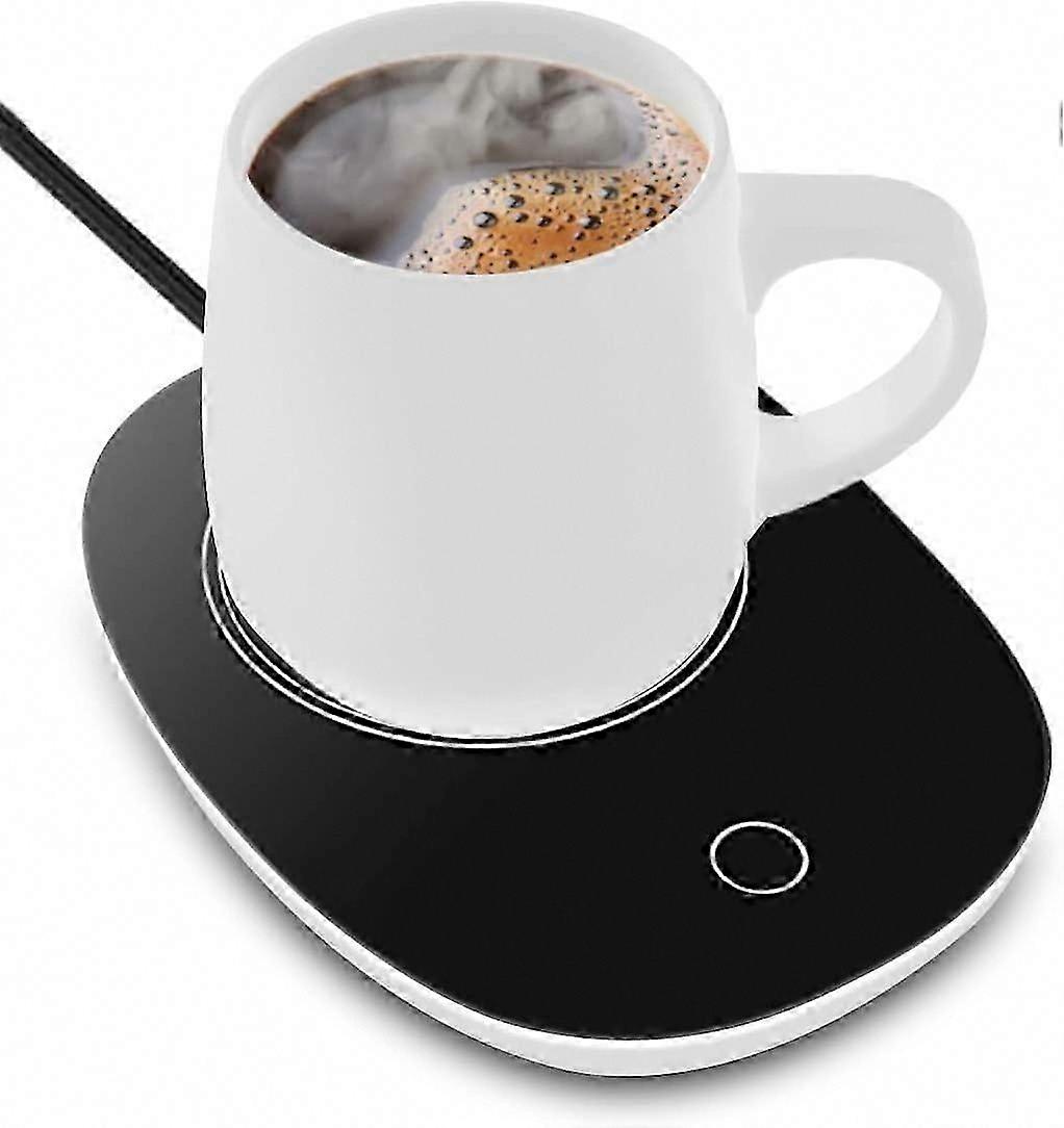 Coffee Mug Warmer for Desk, Automatic Shut Off, Beverage Warmers for Coffee, Milk with Touch Screen Switch,Safely Use (Black)