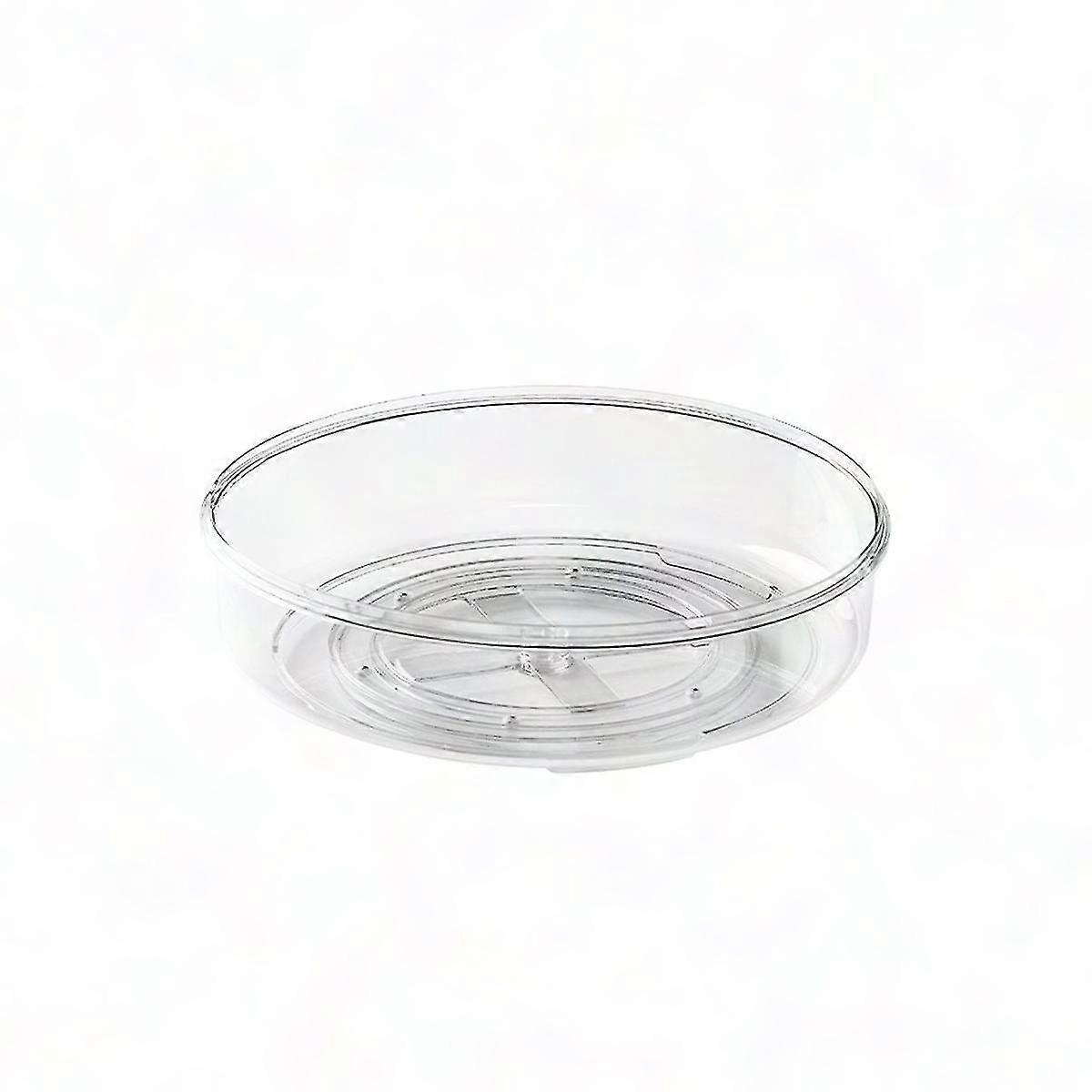 Armoire d’organisation de plateau tournant transparent de 11,5 pouces améliorée pour le stockage des épices du garde-manger de cuisine en rotation