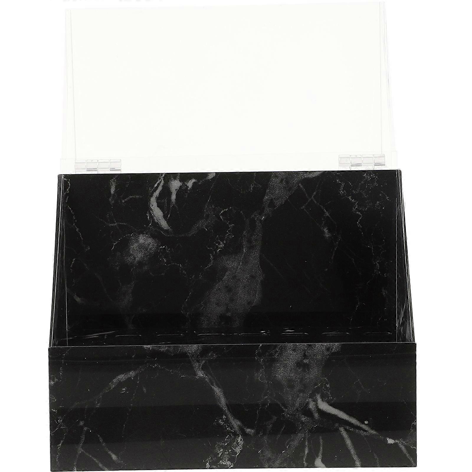 Tweezers Storage Case for Lash Extensions   Portable Tool Holder for Eyelash & Eyebrow Tweezers, Stylish Marble Design for Salon & Home Use