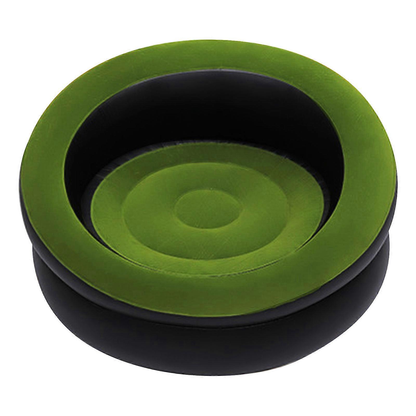 Portable and Comfortable Inflatable Sofa Chair in Black PVC for Sitting Use Household Foldable and