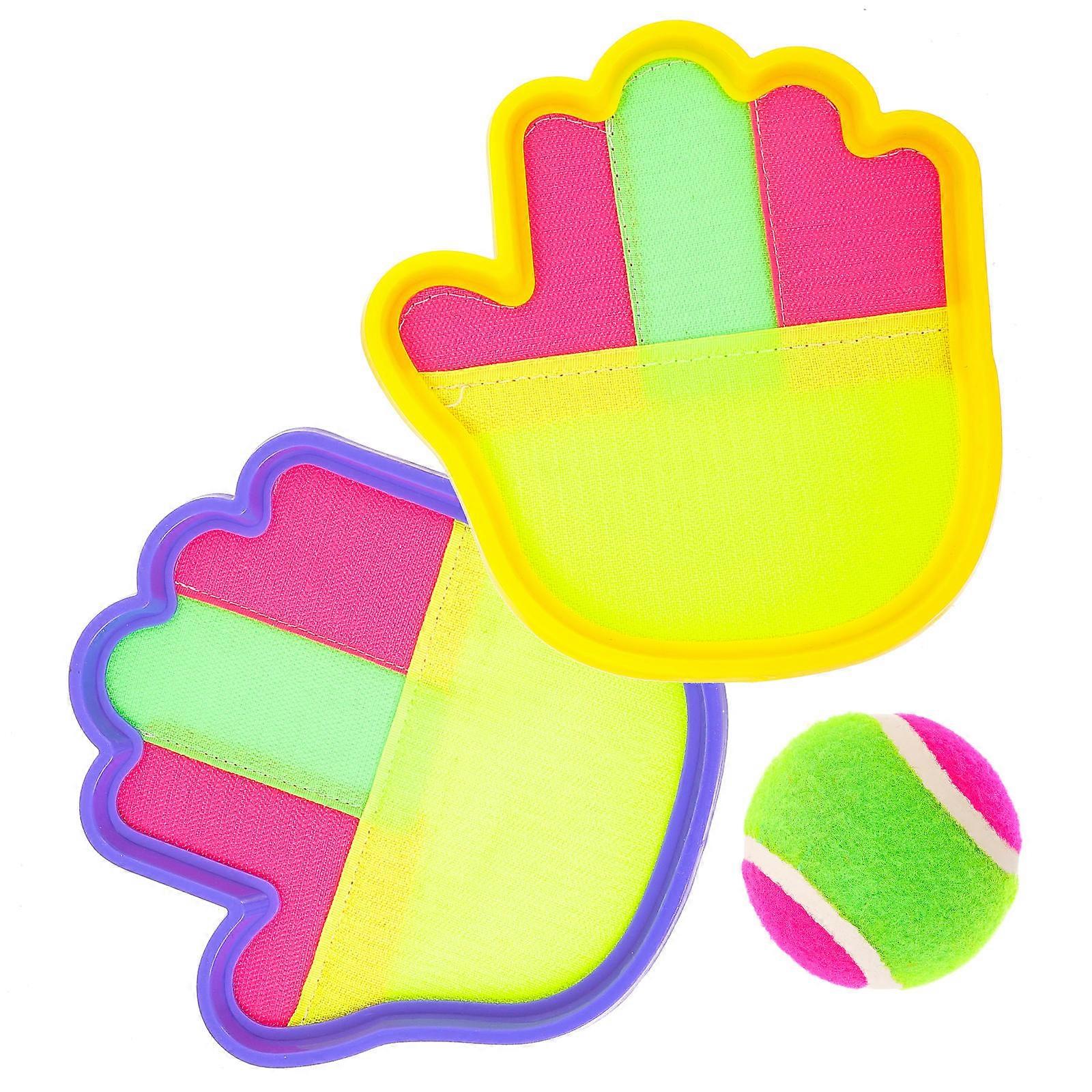 Catch Ball Toy Set For Kids Ideal For Outdoor Activities And Parties Assorted Color Enhances Arm Muscle Development 1 Set