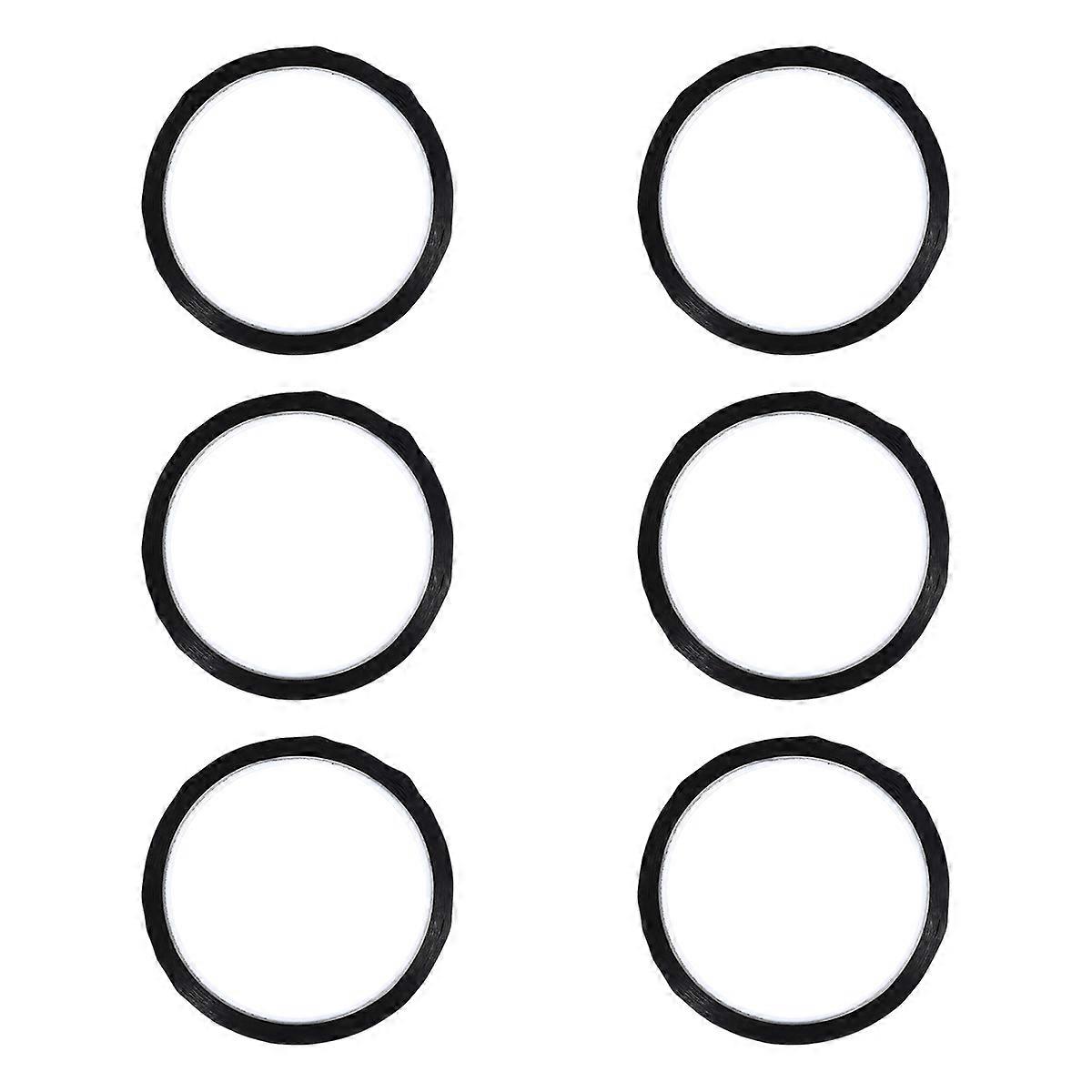 Black Craft Tape 6 Rolls Perfect For Daily Use On Whiteboard Paper Or Glass With Corrosion Resistant And Simple Design For Effective Marking