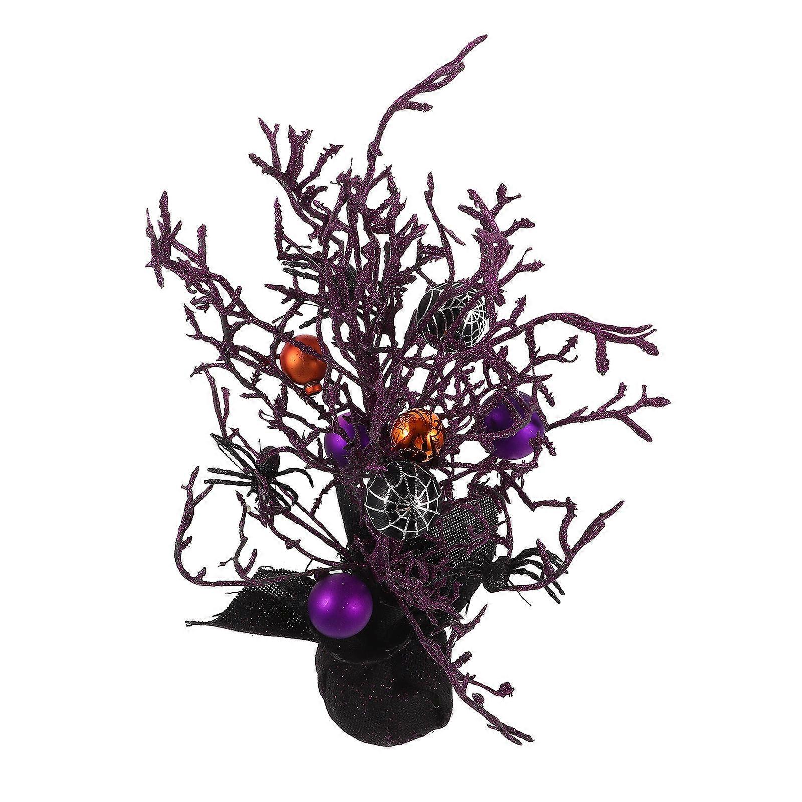 Spooky Halloween Tree Branch Decoration – Lifelike Haunted Atmosphere Ornament for Halloween Events and Themed Parties