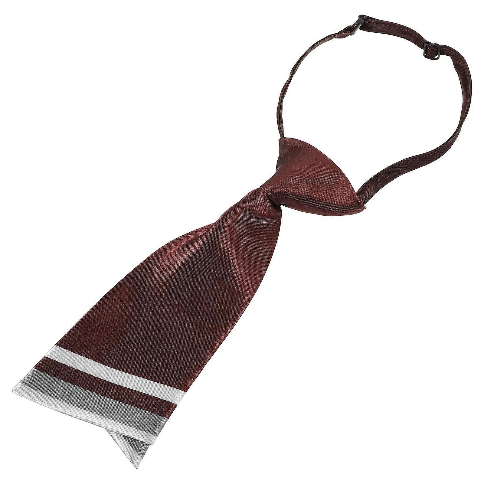 Elegant Adjustable Tie For Women Suitable For Various Occasions Such As Dances And Evening Parties Coffee Color 1Pack