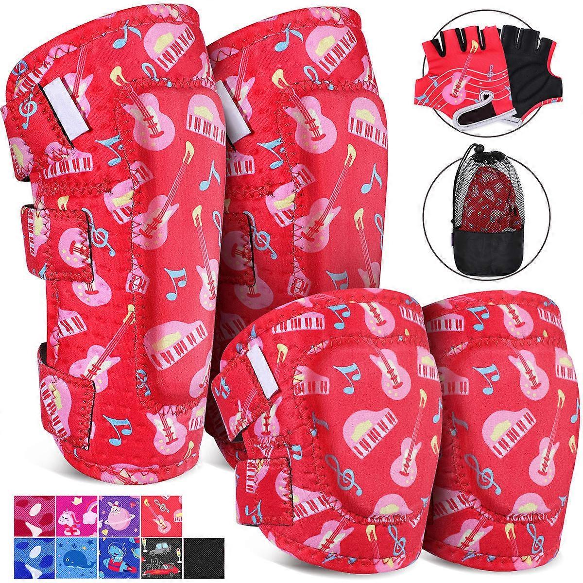 Skateboard Protective Gear For Kids 6-Piece Set Size L/XL Designed For Sports Activities With Impact Resistance Features