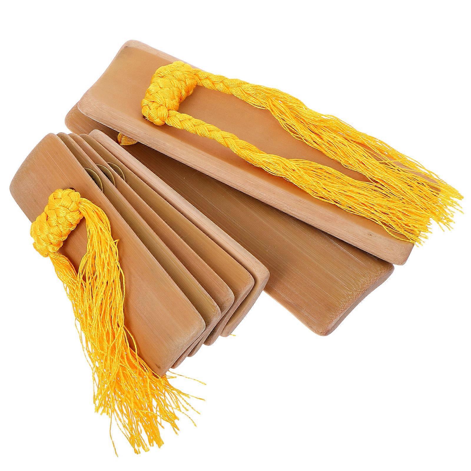 2pcs Chinese Kuaiban Clapper Castanet Folk Music Hand Percussion Traditional Instrument Noisemaker Allegro Toy