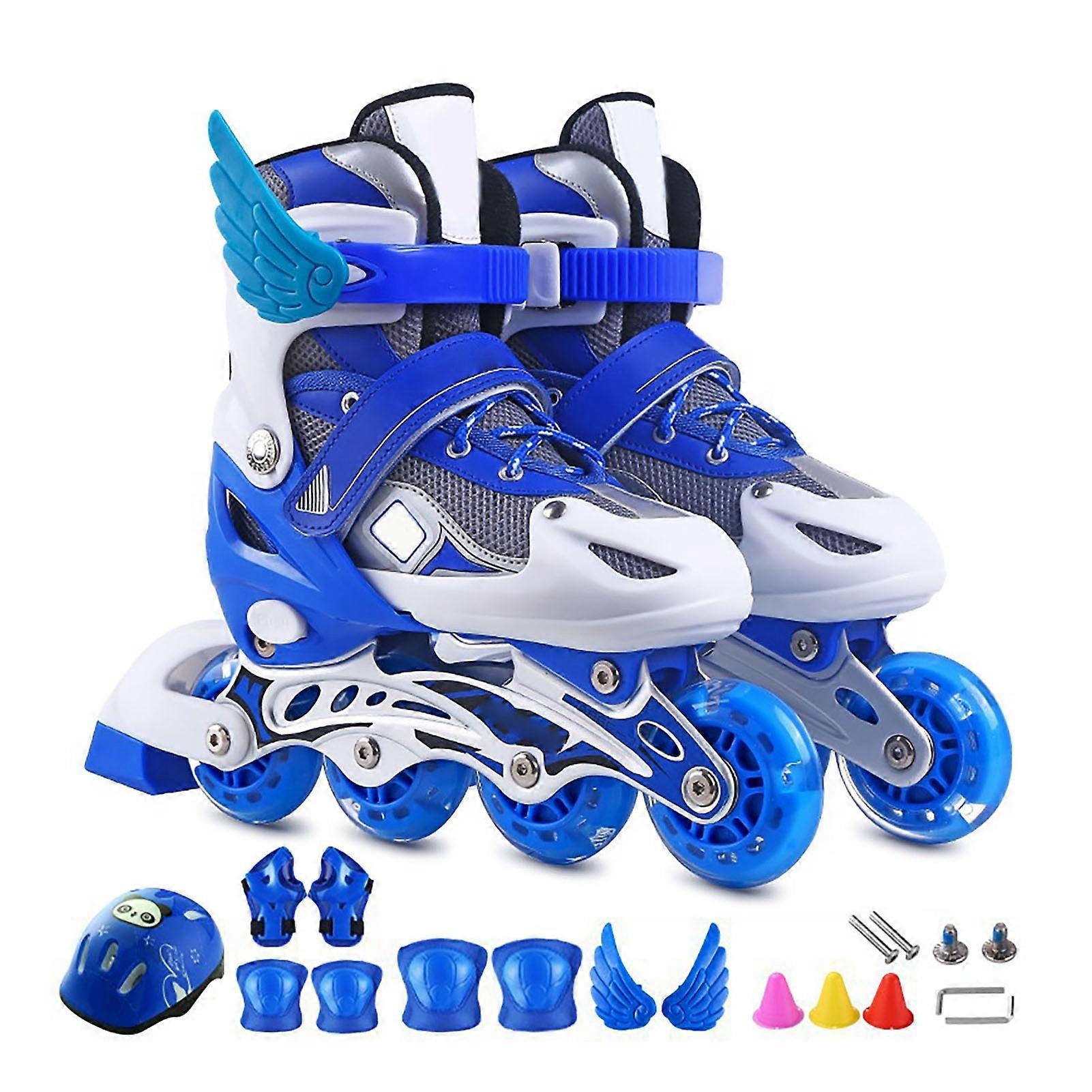 Kids Roller Size Adjustable Fun Illuminating Impact Resistant Light Up Wheels Inline Roller Skate