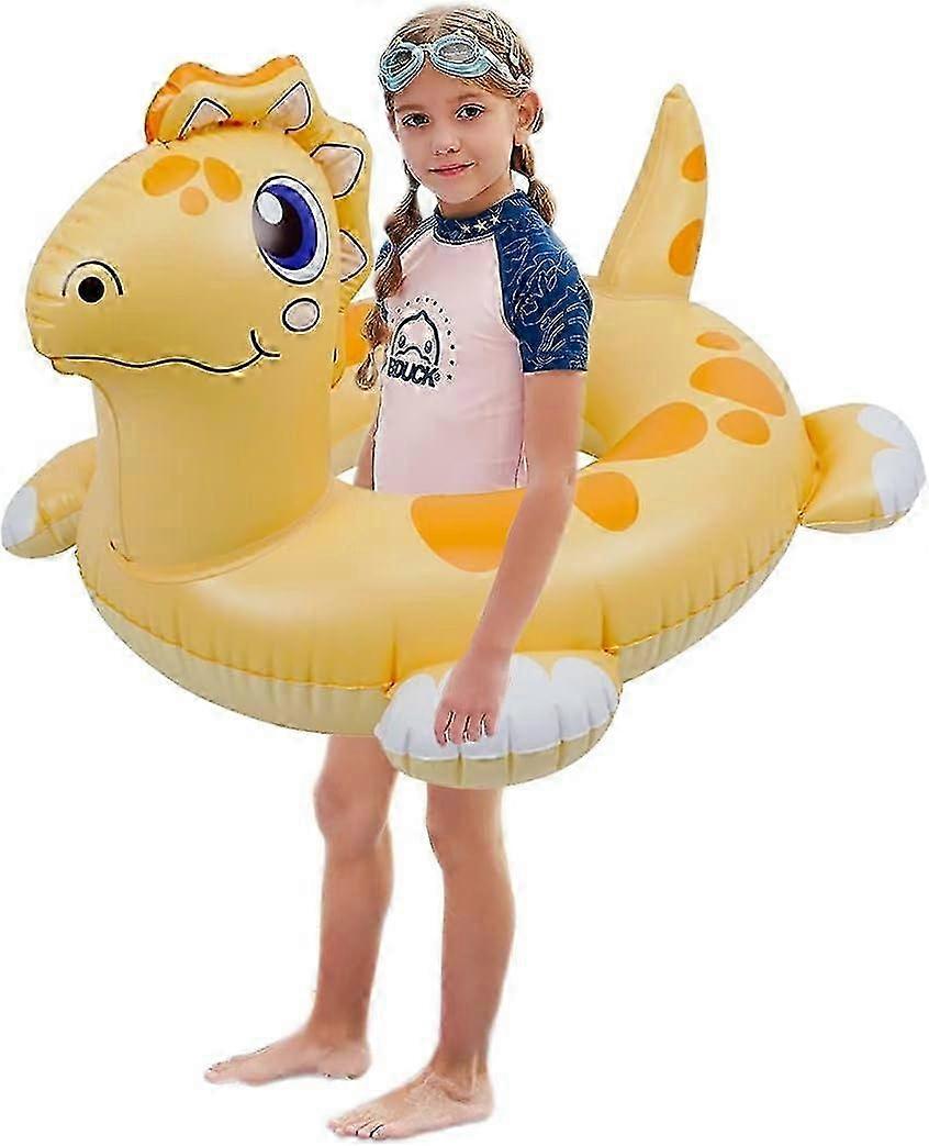 2025 Pool Floats for Kids, Inflatable Dinosaur Pool Float Tube Swimming Pool Rings Summer Beach Floaty Party Toys Lounge Raft for Kids