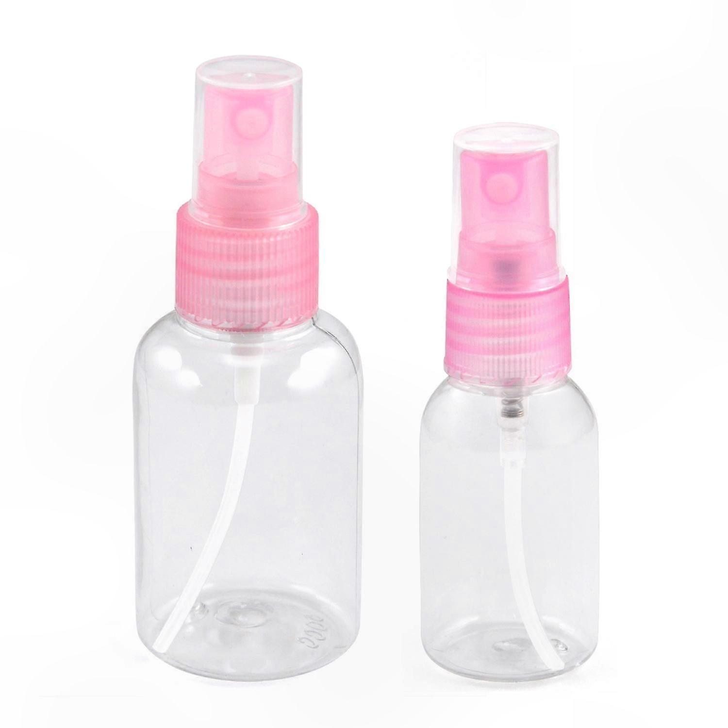 Refillable Perfume Spray Bottles Set - 50ml & 30ml Portable Plastic Atomizers for Travel Use