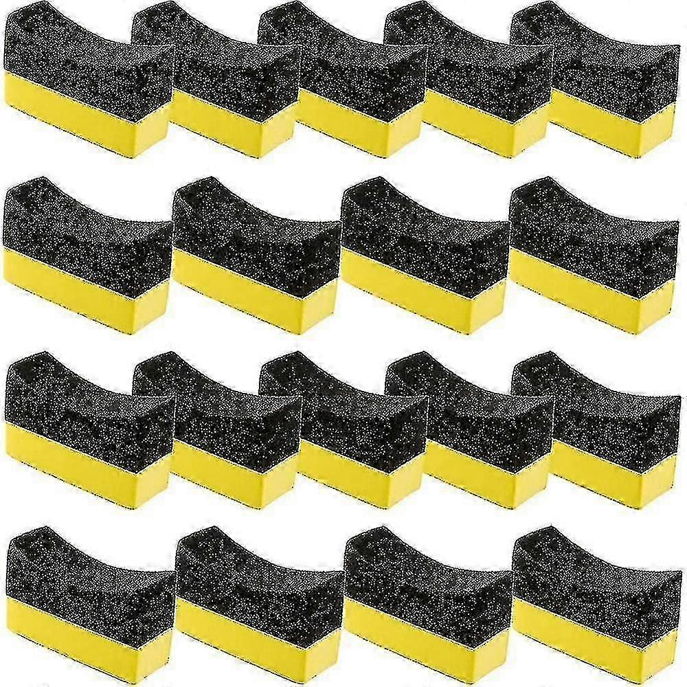 18pack Tire Dressing Applicator Pads - Tire Shine Applicator, Dressing Pad, Polishing Sponge for Car Gloss Finish