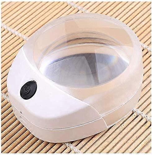 Educational Hobby Magnifiers, HD 10x Magnifier, Imitation Jade Handle, Handheld, 20x Optical Glass Lens