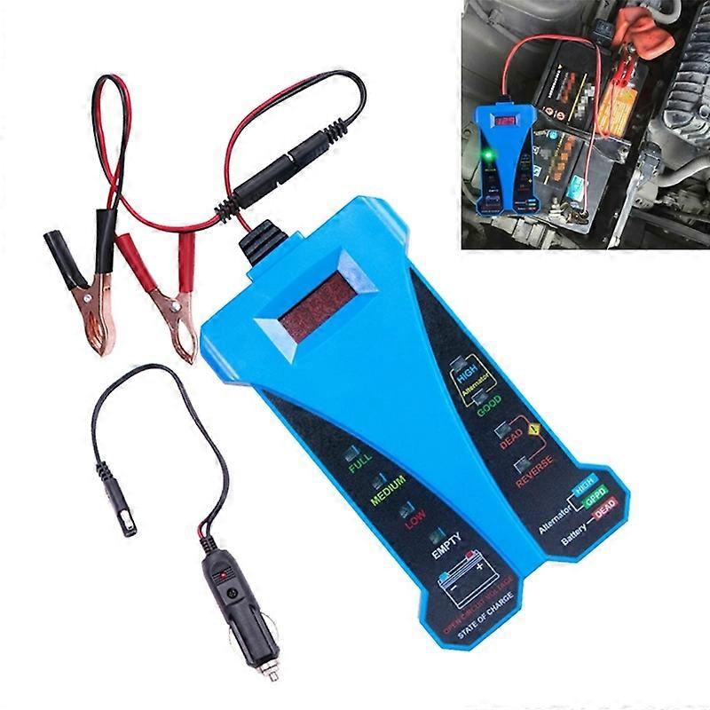 12V Three-in-one Battery Tester Blue