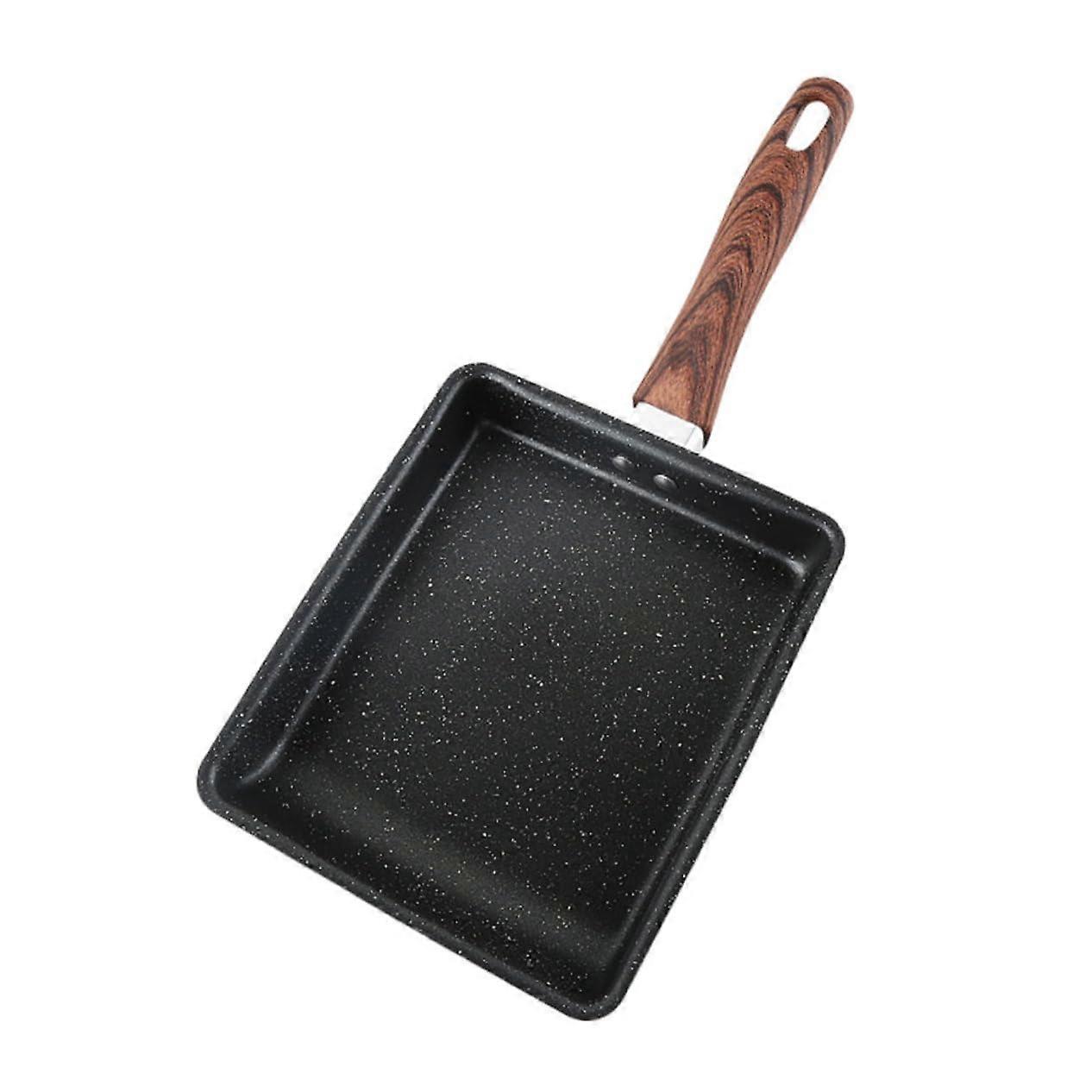 Flat Bottom Nonstick Egg Pan Tamagoyaki Skillet Induction Compatible Safe Handle Gas And Electric