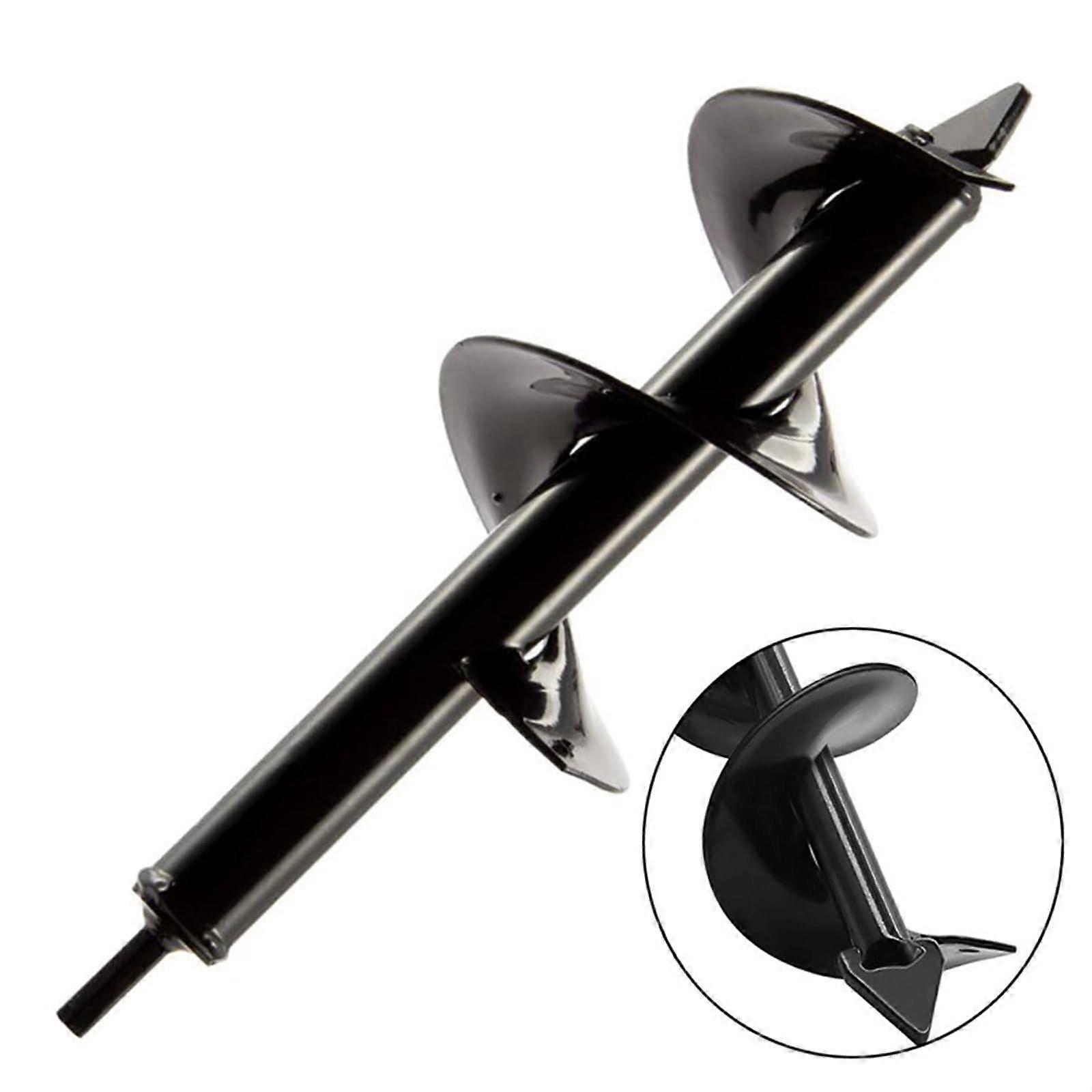 Garden Planter Spiral Drill Bit 1-Piece 8x30cm Hex Shaft Auger For Flower Bulb Planting And Post Hole Digger Tool