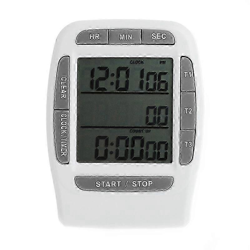 Digital LCD Multi-Channel Timer CountDown Laboratory 3 Channel Timers 99 Hours