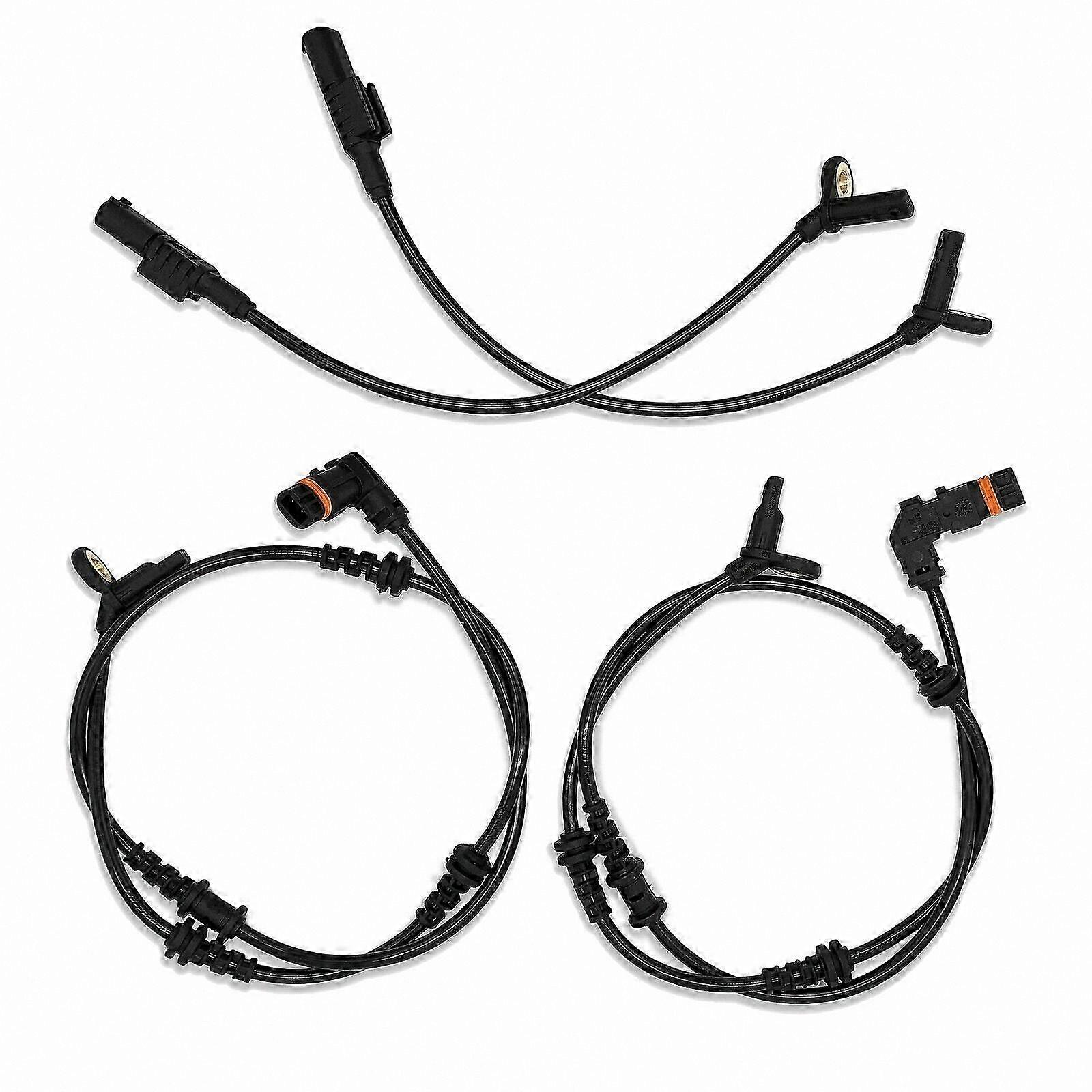 4-Piece Set Front and Rear ABS Wheel Speed Sensors Compatible with W164 ML350 ML320 GL350 GL450 R350 1645400717 164540