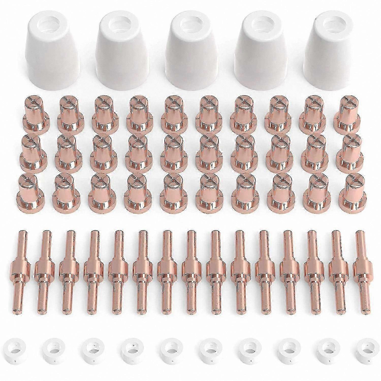 Plasma Cutter Consumables Kit, 60PCS Replacement Parts for PT31 LG40 Flashlight-Compatible Cutting Torch