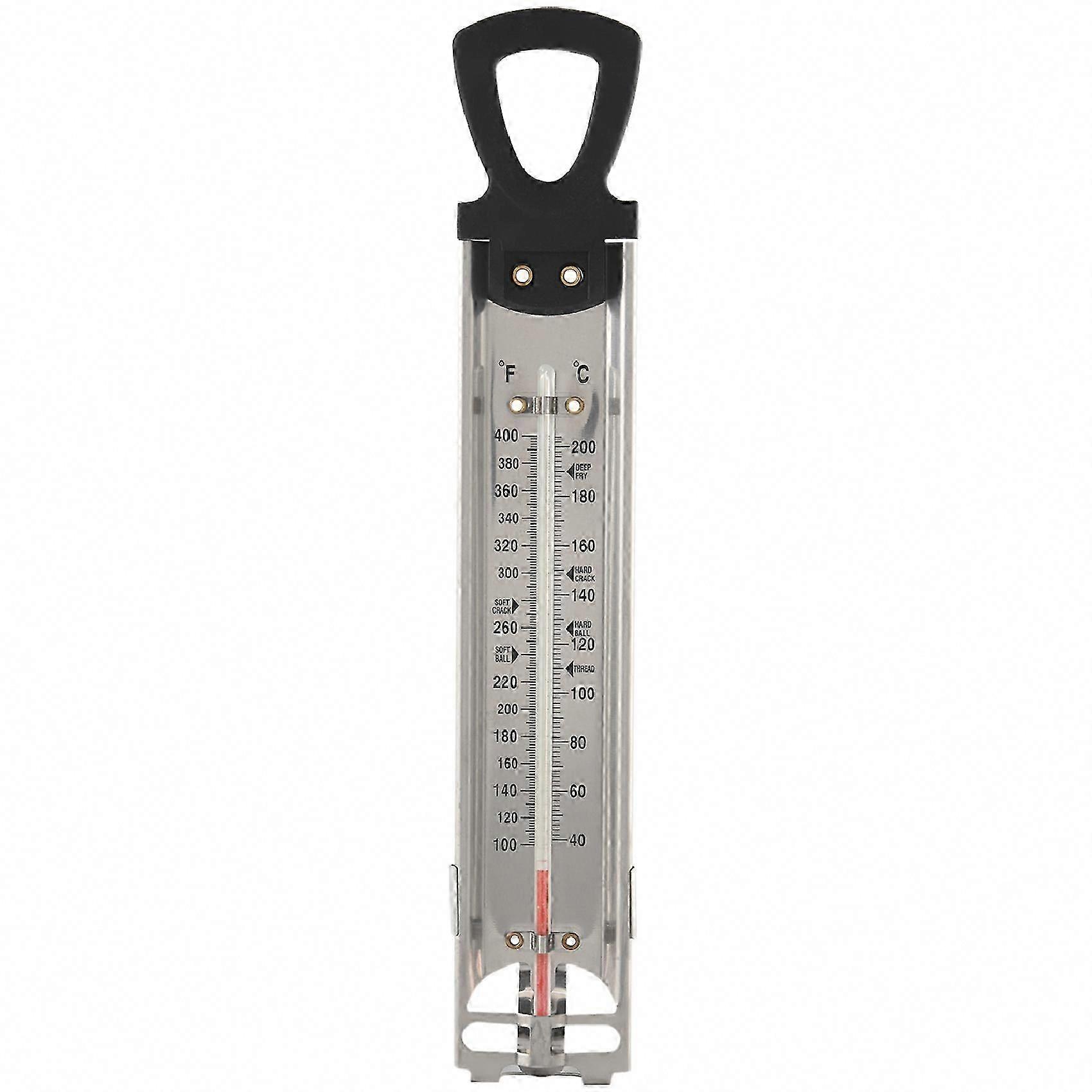 Candy/Jelly/Deep Fry Thermometer, Stainless Steel with Clip & Temperature Guide