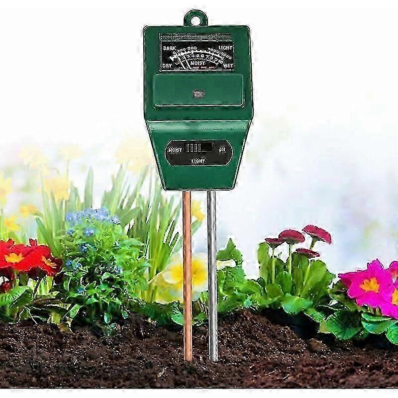 Soil tester. 3 in 1 Moisture/Light/pH Acidity Measurement tester. Soil Water Monitoring hygrometer for Garden maintenance. the farm. the lawn and the