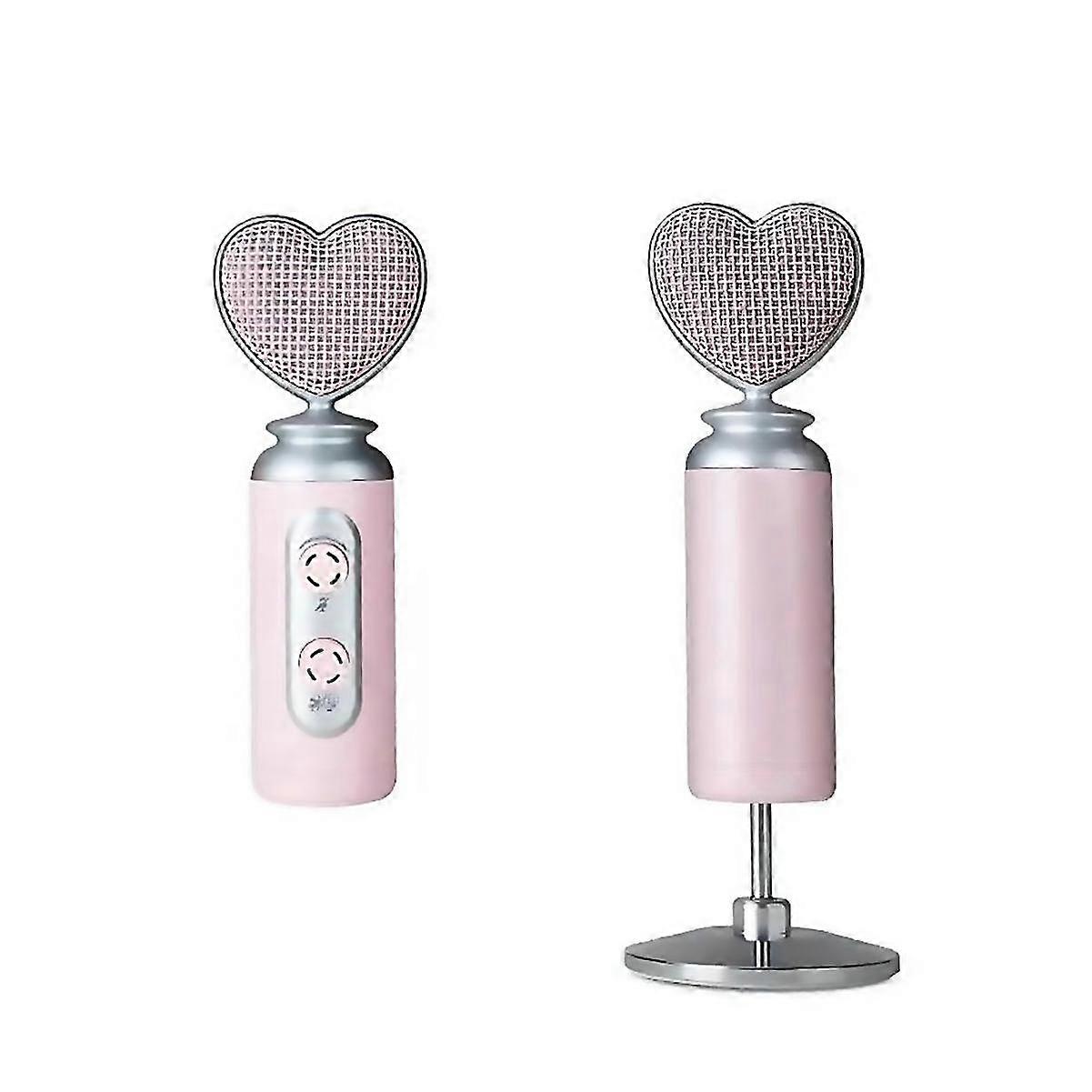 For Reduction Condenser Microphone For Mobile Phone Live Streaming Pink