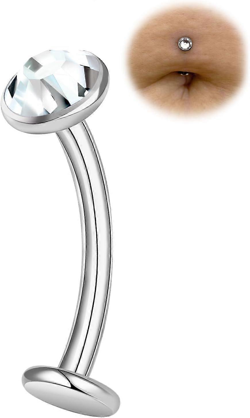 14G Titanium Internally Threaded Belly Button Ring  Hypoallergenic Floating