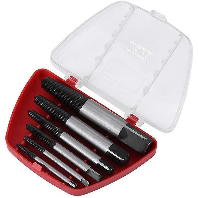 Stud Extractor Set, 6pcs 4-25mm Screw Extractor for Damaged Bolts or Screws