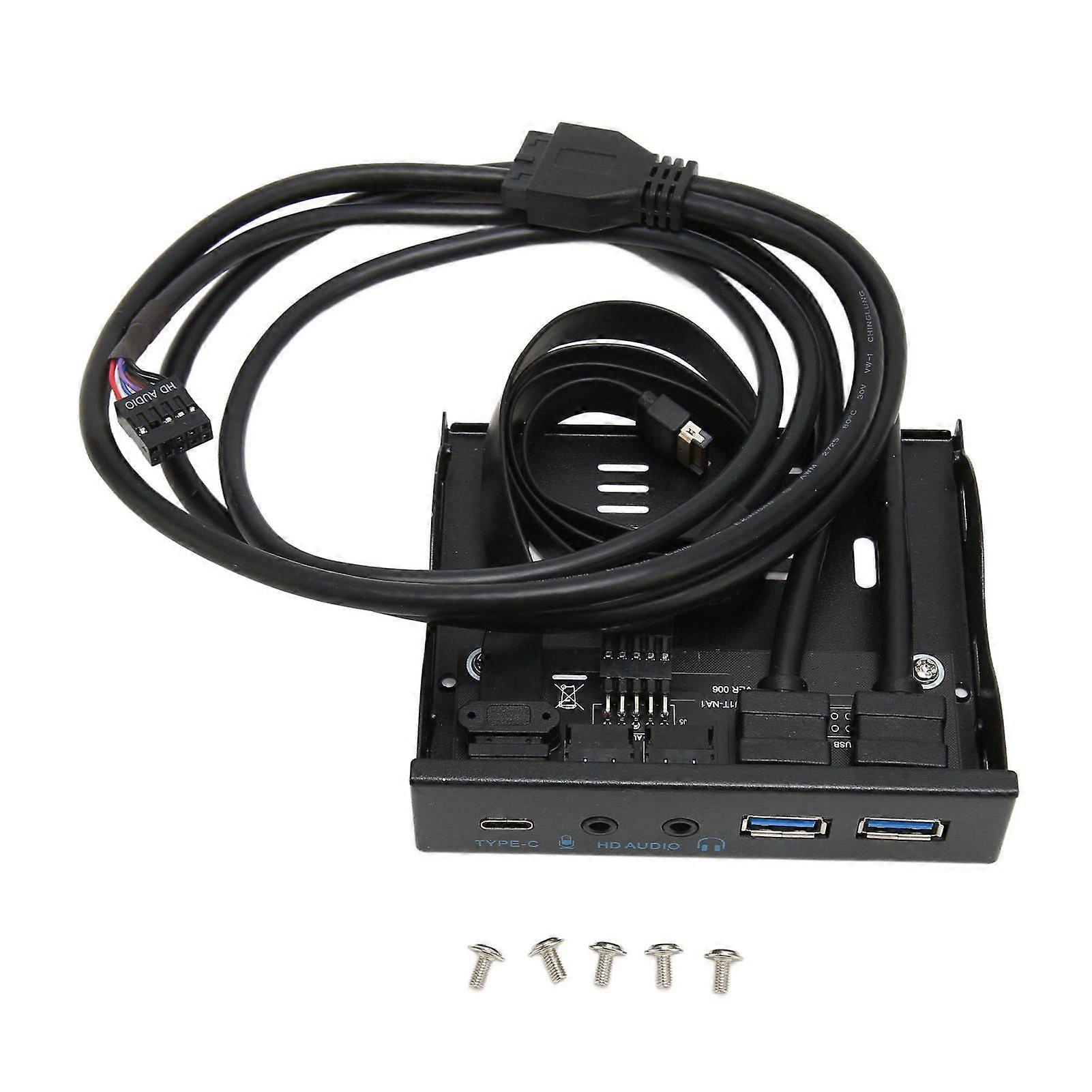 Front Panel USB 3.2 Hub 10Gbps Plug and Play Iron Shell Floppy Disk Reader for Win for Linux