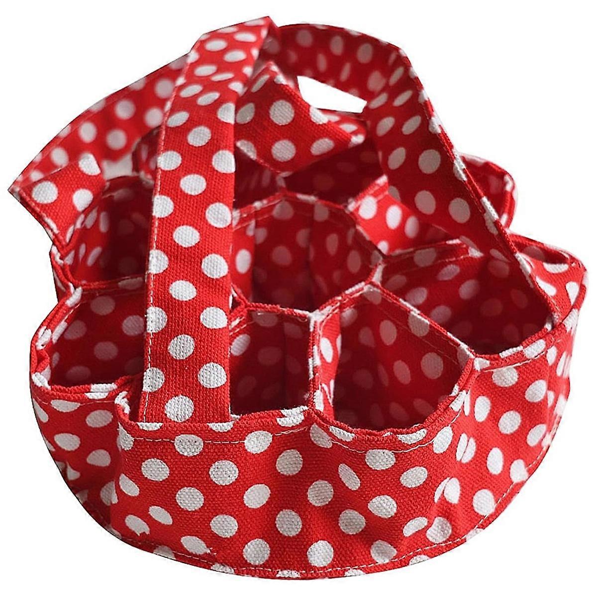 Egg Basket for Fresh Eggs,9 Pouches Egg Bags Holder with Handle,Portable Eggs Holder Bag