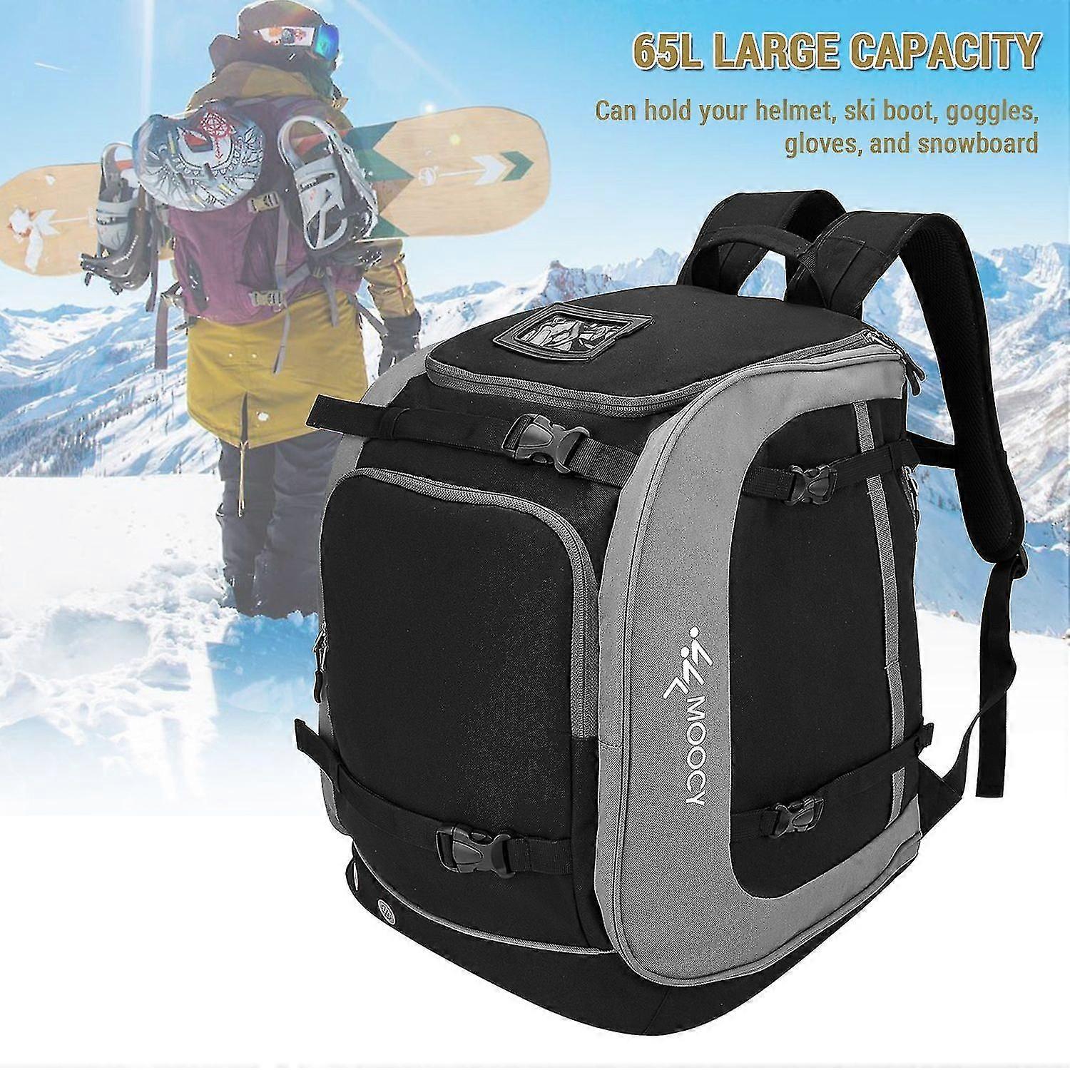 Capacity Ski Boot Bag 65l Ski Boot Travel Backpack For Ski Goggles Snowboard