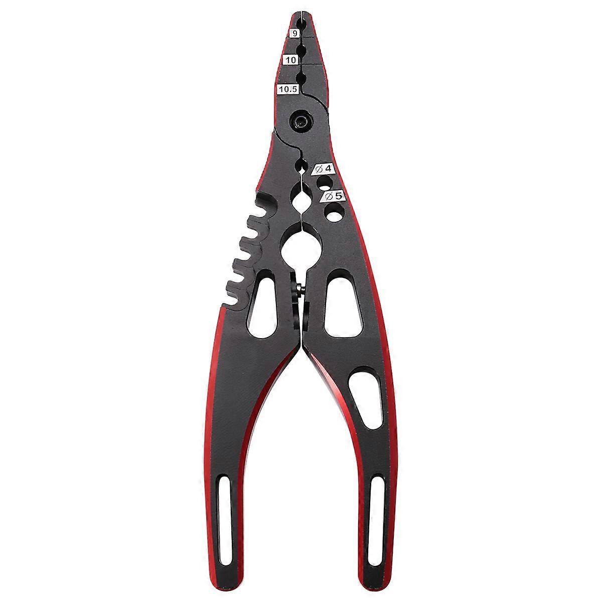 Professional Multi Tool Metal Clamp Shock Pliers Black+Red