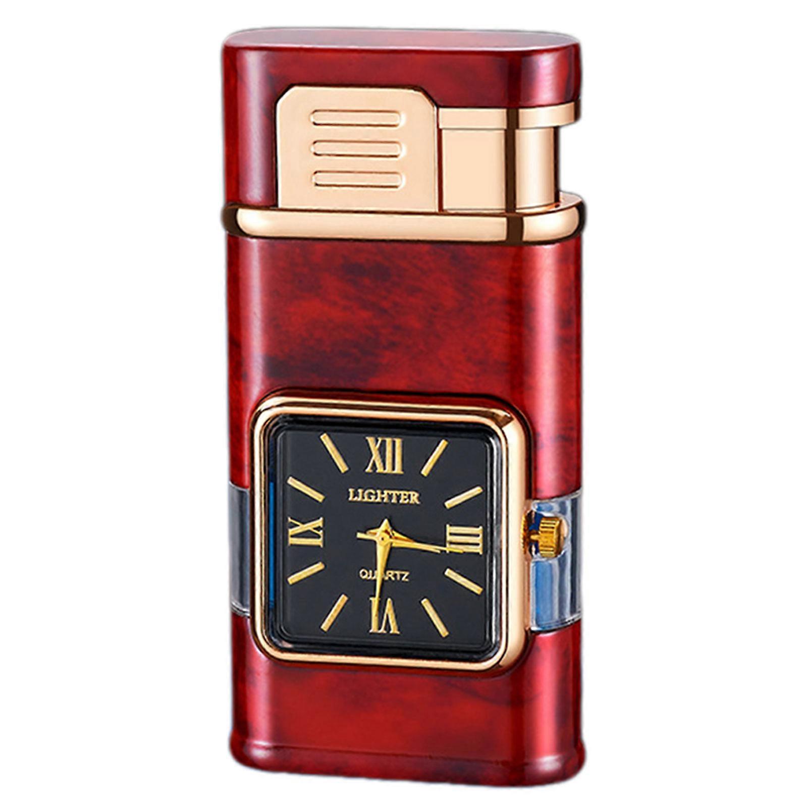 Windproof Lighter With Clock Windproof Portable Candle Lighter for Indoor Outdoor