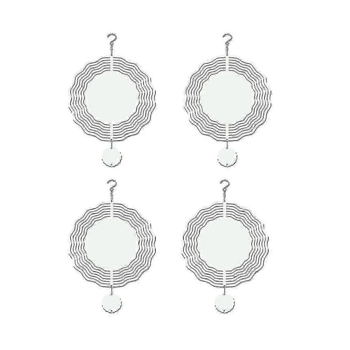 4pack 10 Inch Sublimation Wind Spinner Blanks, 3d Wind Spinner, Out...