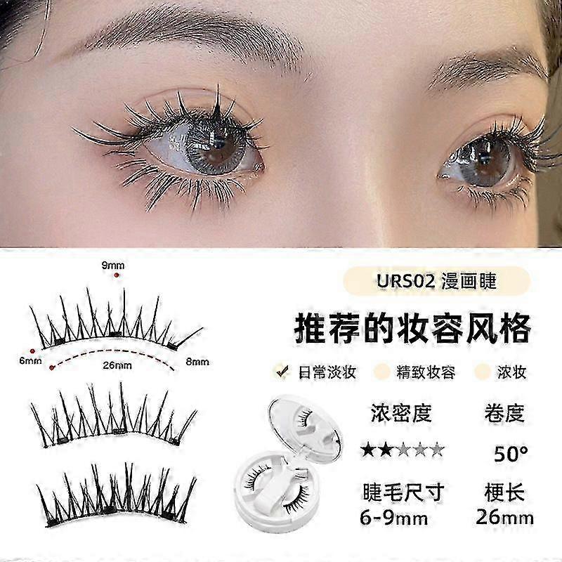 Magnetic False Eyelashes One Box Natural Camellia Europe And The Un...