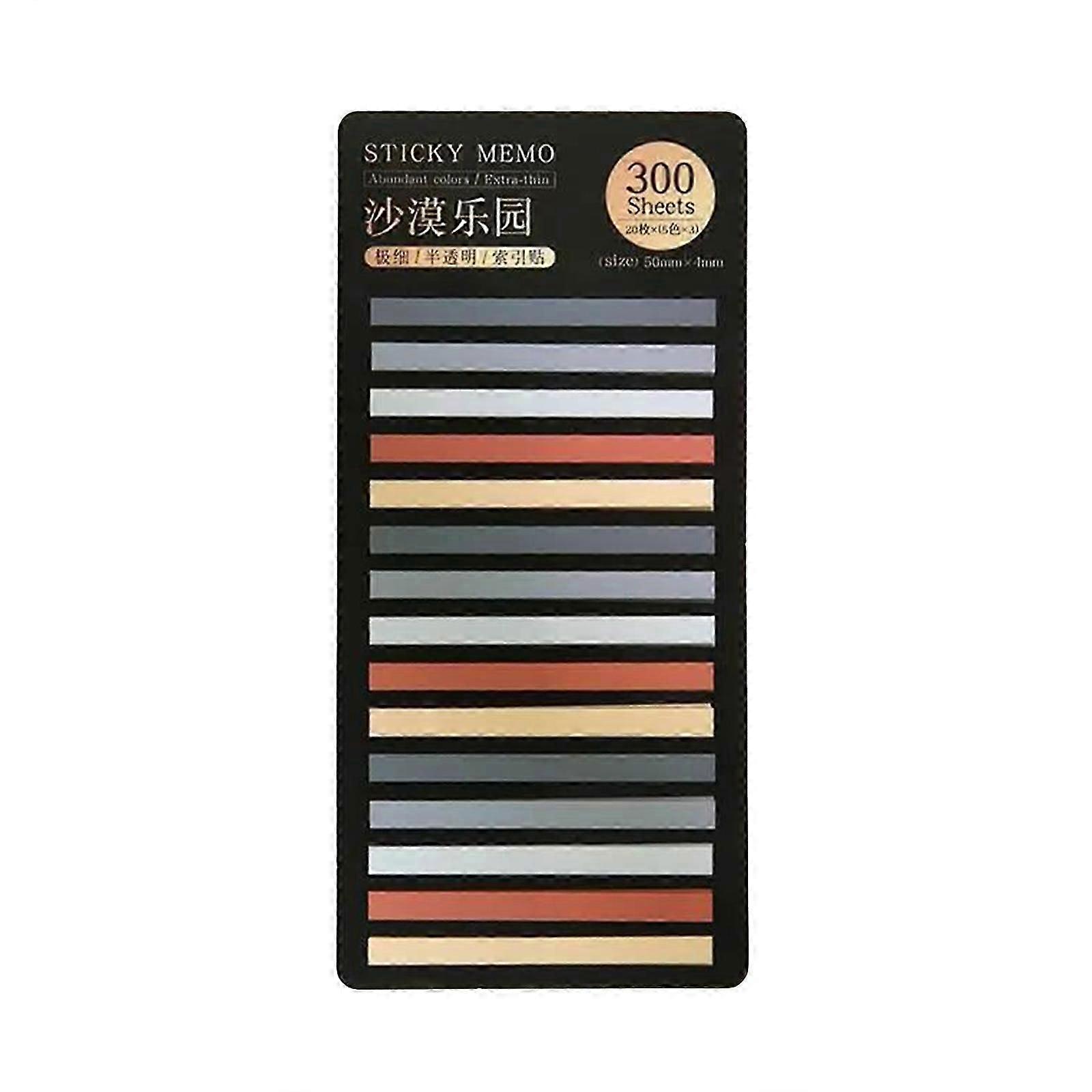 300Pcs Sticky Index Tabs Page Markers for Reading Notes- Writable Translucent Sticky Notes