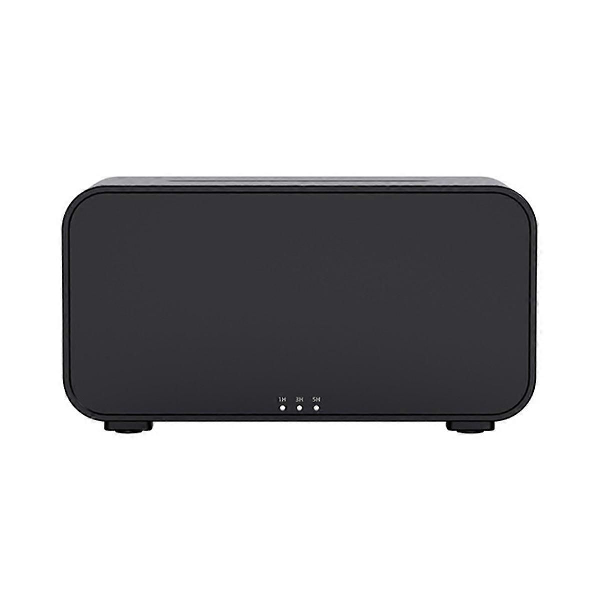 7 Colorful Humidifier Flame Aromatherapy Oil Diffusers for Home 120ml Humidifier Desktop Atmosphere Night Light Black