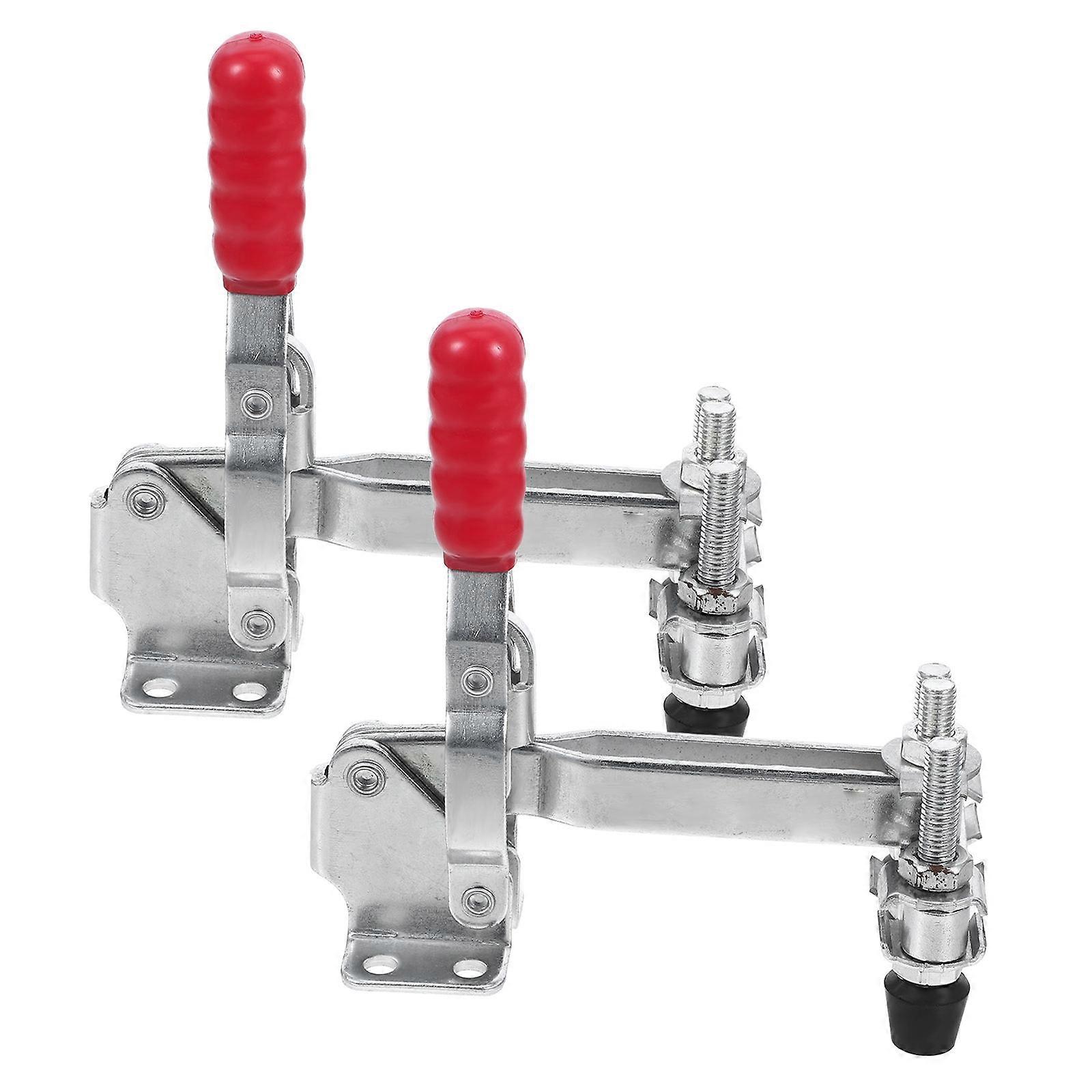 Toggle Clamps Vertical Toggle Clamp Woodworking Projects Galvanized Iron Diy Enthusiasts Quick Clamping 2Pcs