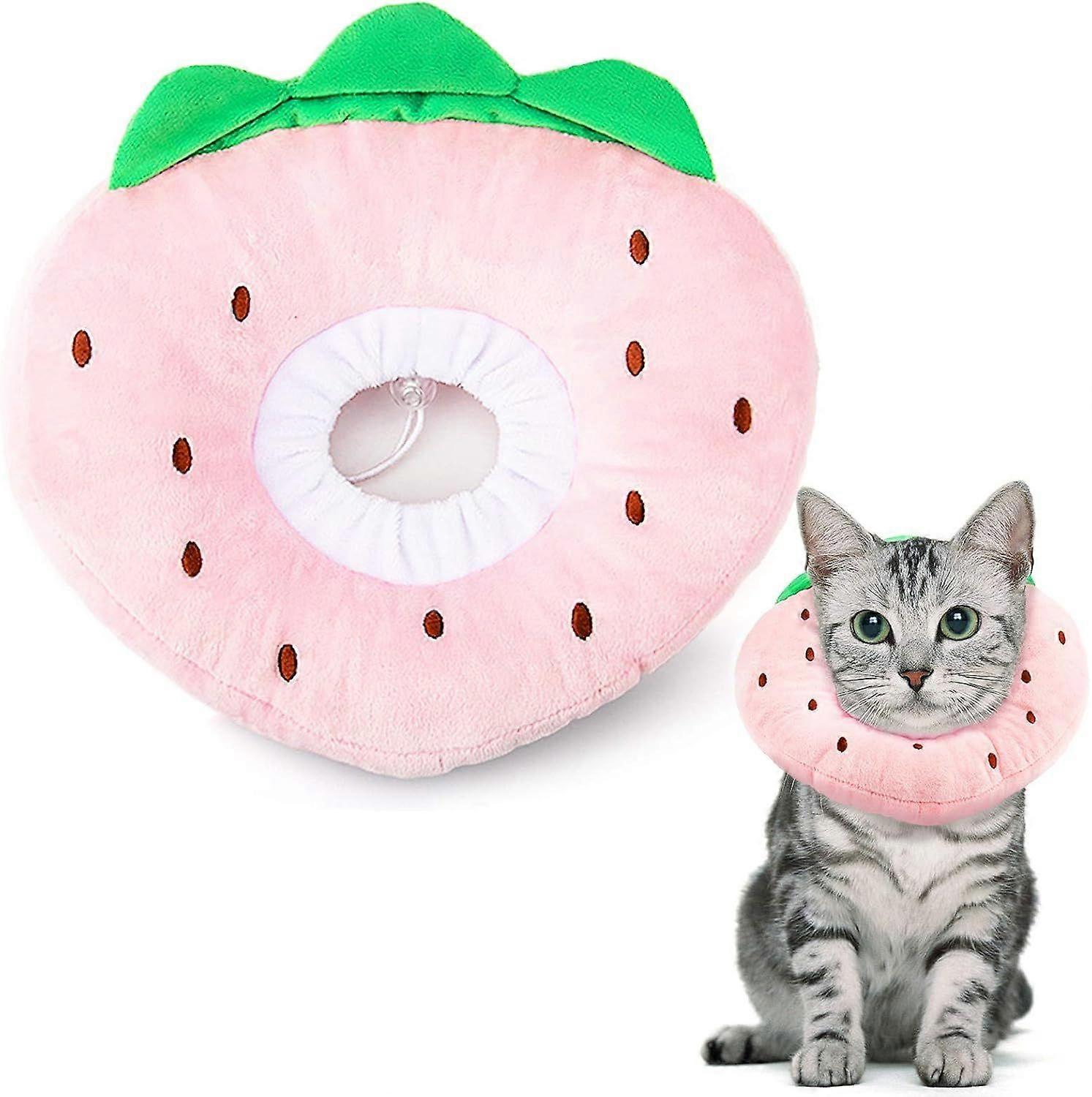 Adjustable cat collar. Comfortable E-collar. Soft cat protective collar. Wound