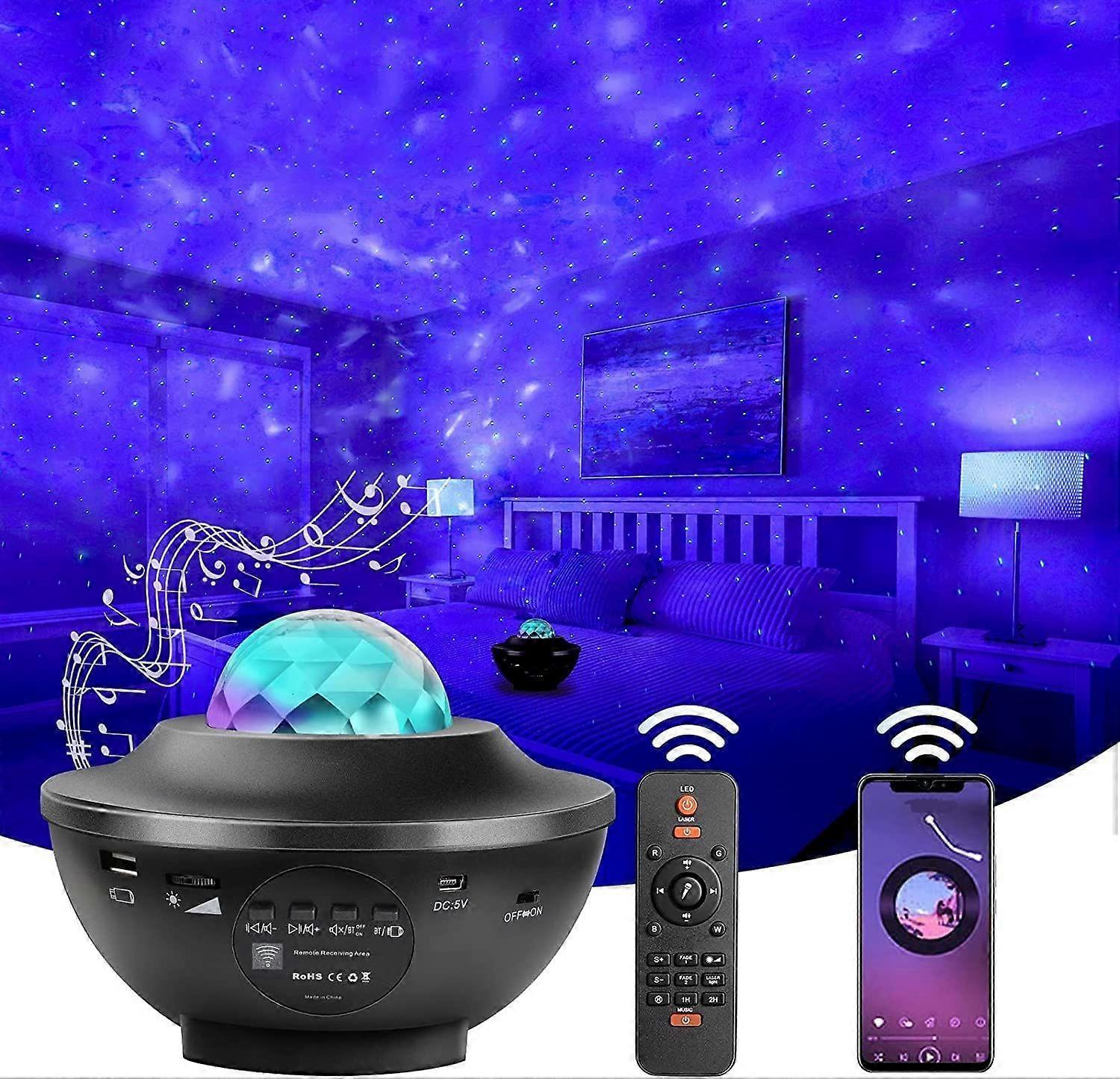 LED starry sky projector, galaxy starlight projector lamp, with remote control