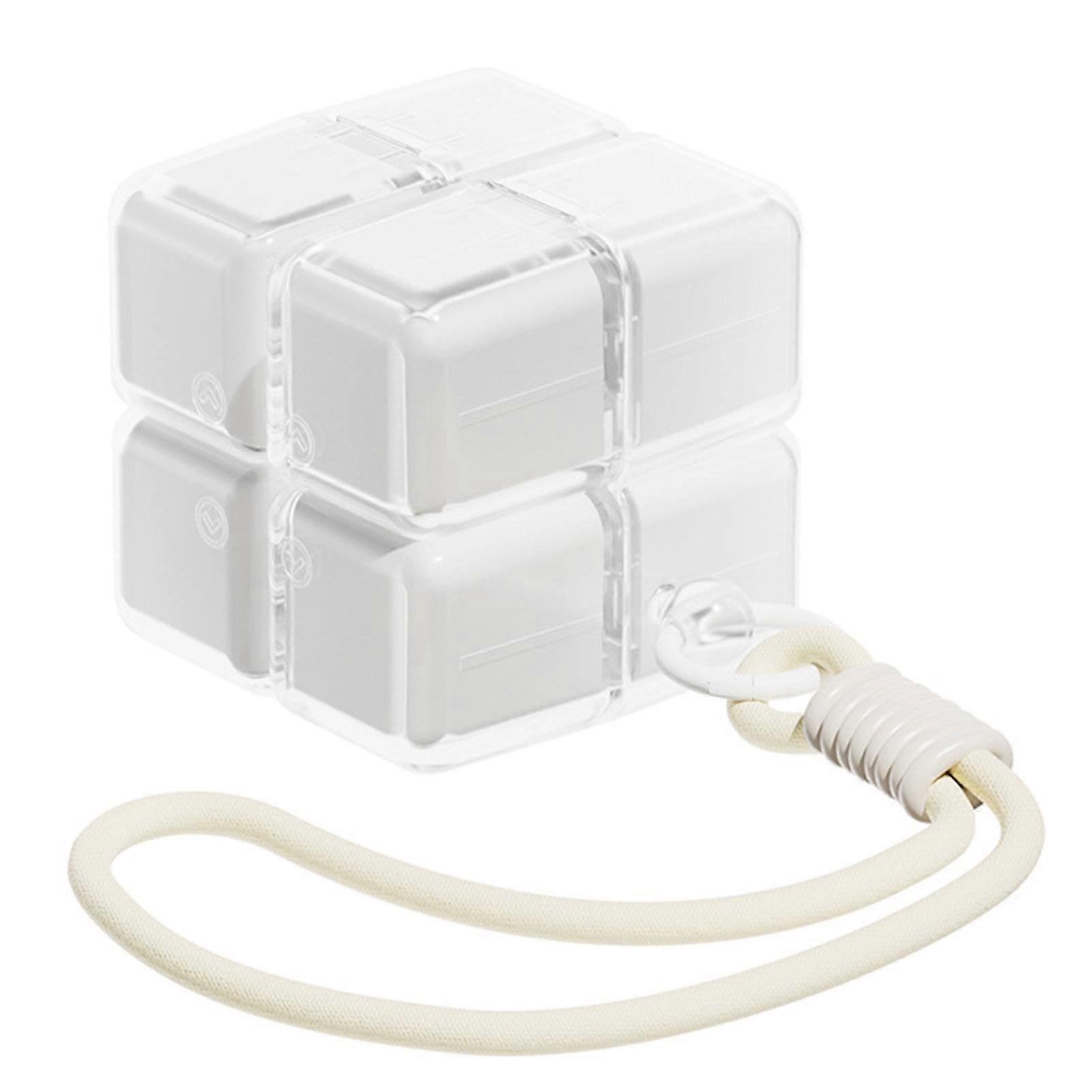Magic Cube Magnetic Pill Organizer,Weekly Pill Organizer Magnetic, Creative Moisture-Proof Drawstring Sealed Pill Box