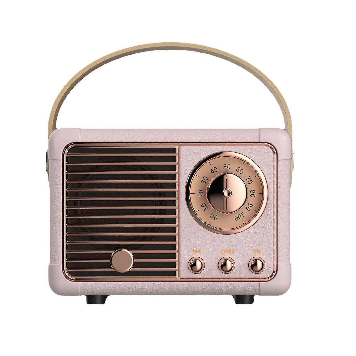Retro Bluetooth Speaker Wireless Mini Speaker,Outdoor Bluetooth Speaker with Crystal Clear Stereo Sound Rich Bass, Portable Speaker Best Birthday Gift