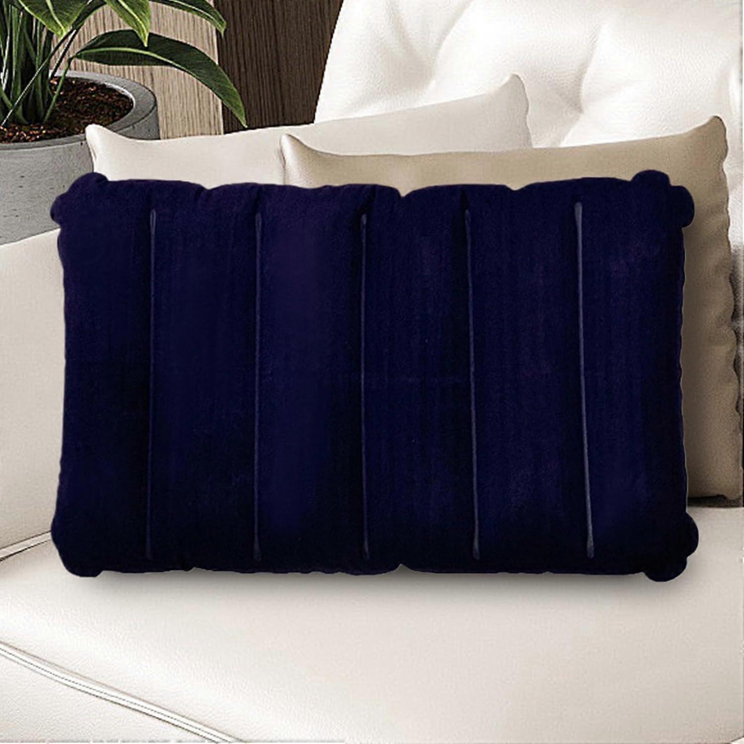 Inflatable Pillows, Portable Sitting Pad, Travel Seat Support, Lightweight Build, Dark Blue