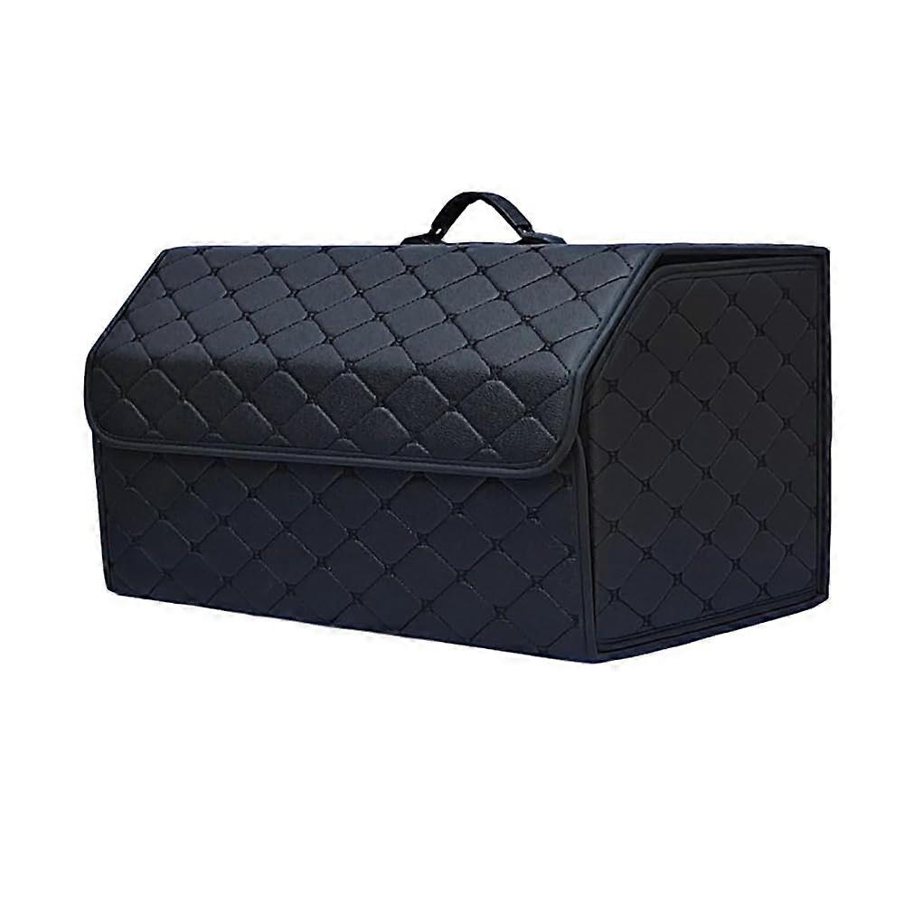 Collapsible Leather Car Boot Bags Storage Box For BMW 6 Series E63 E64 F06 F12 F13 G32 GT M6 630i 630d 640i Black XL
